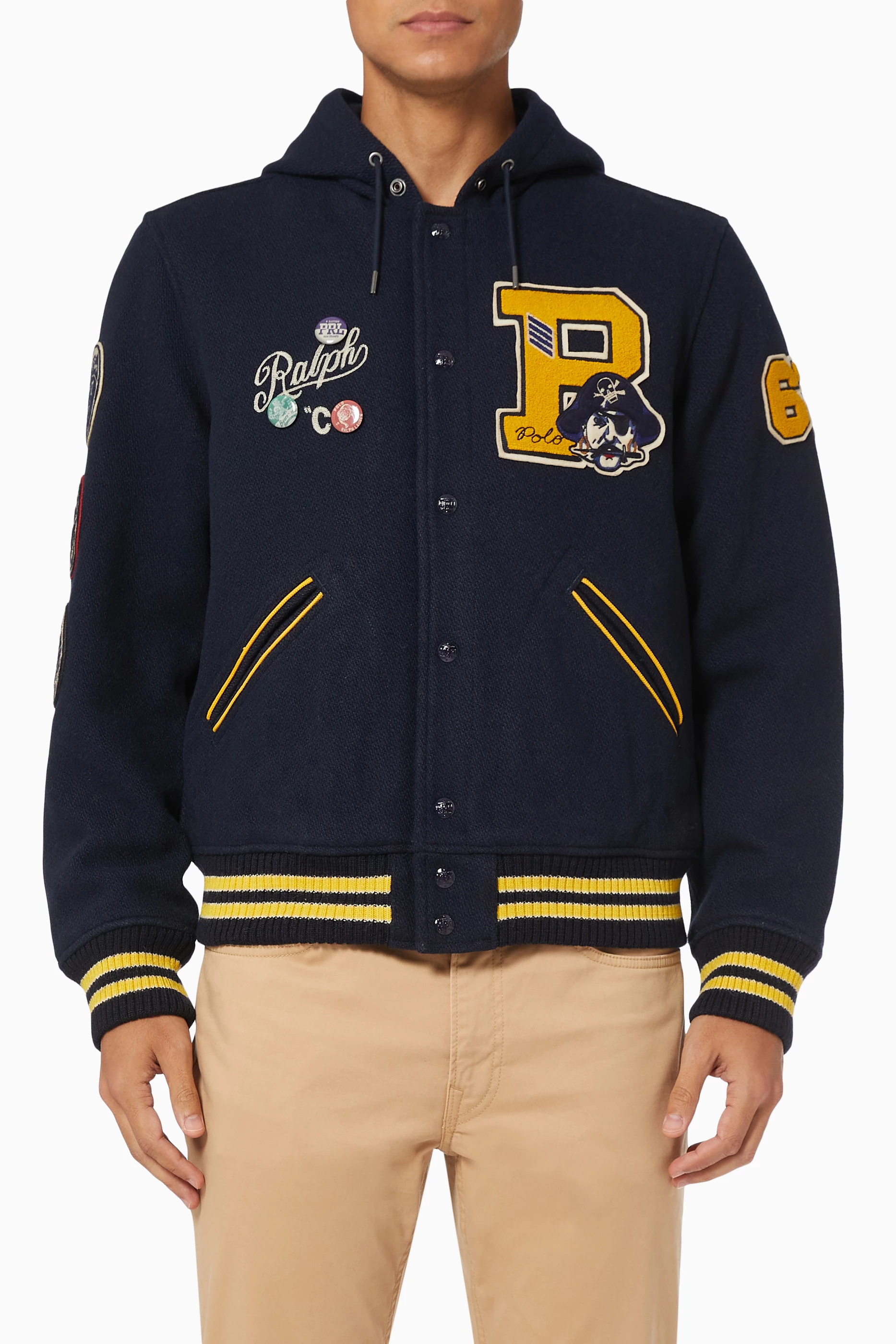 Polo college jacket clearance