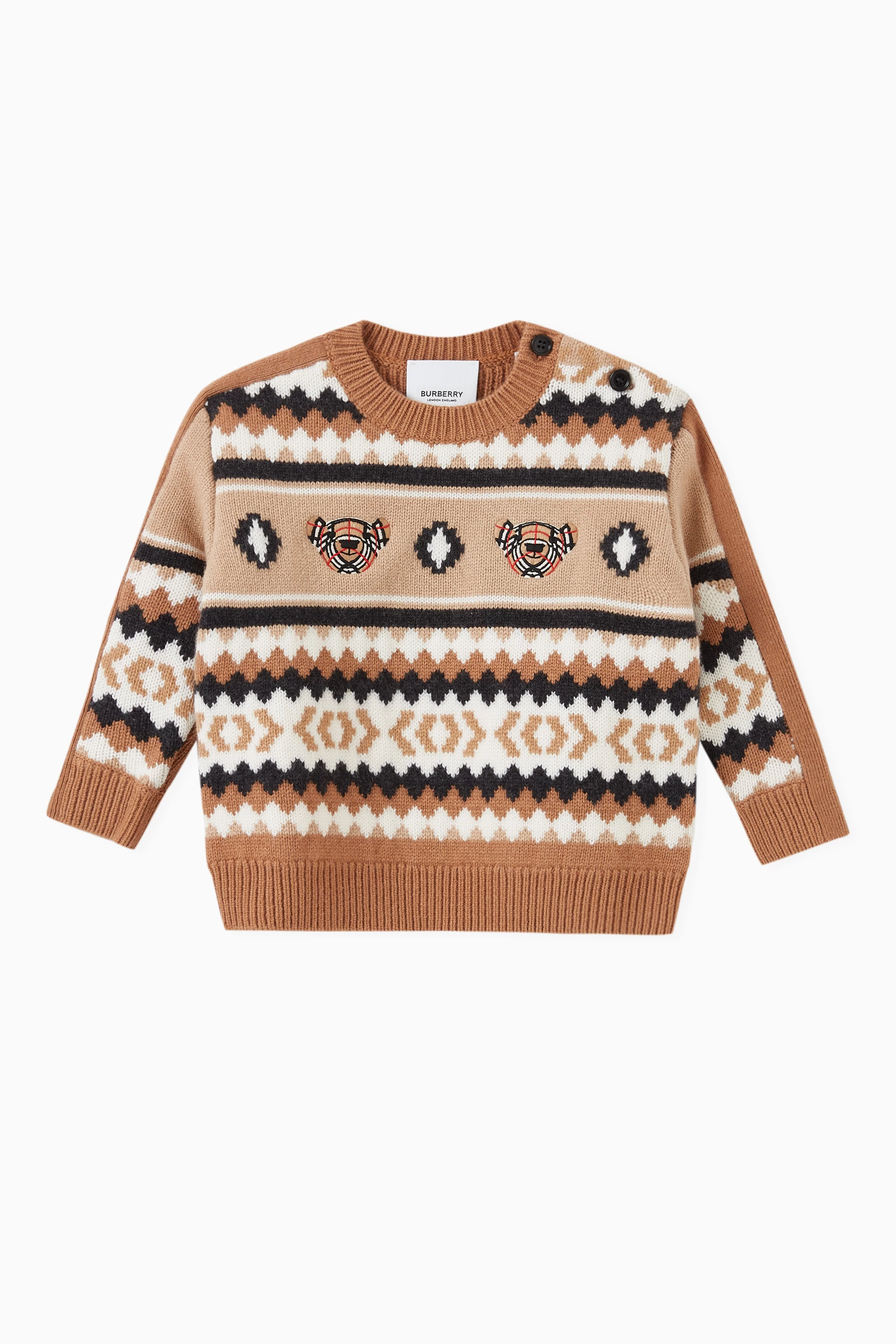 burberry fair isle sweater
