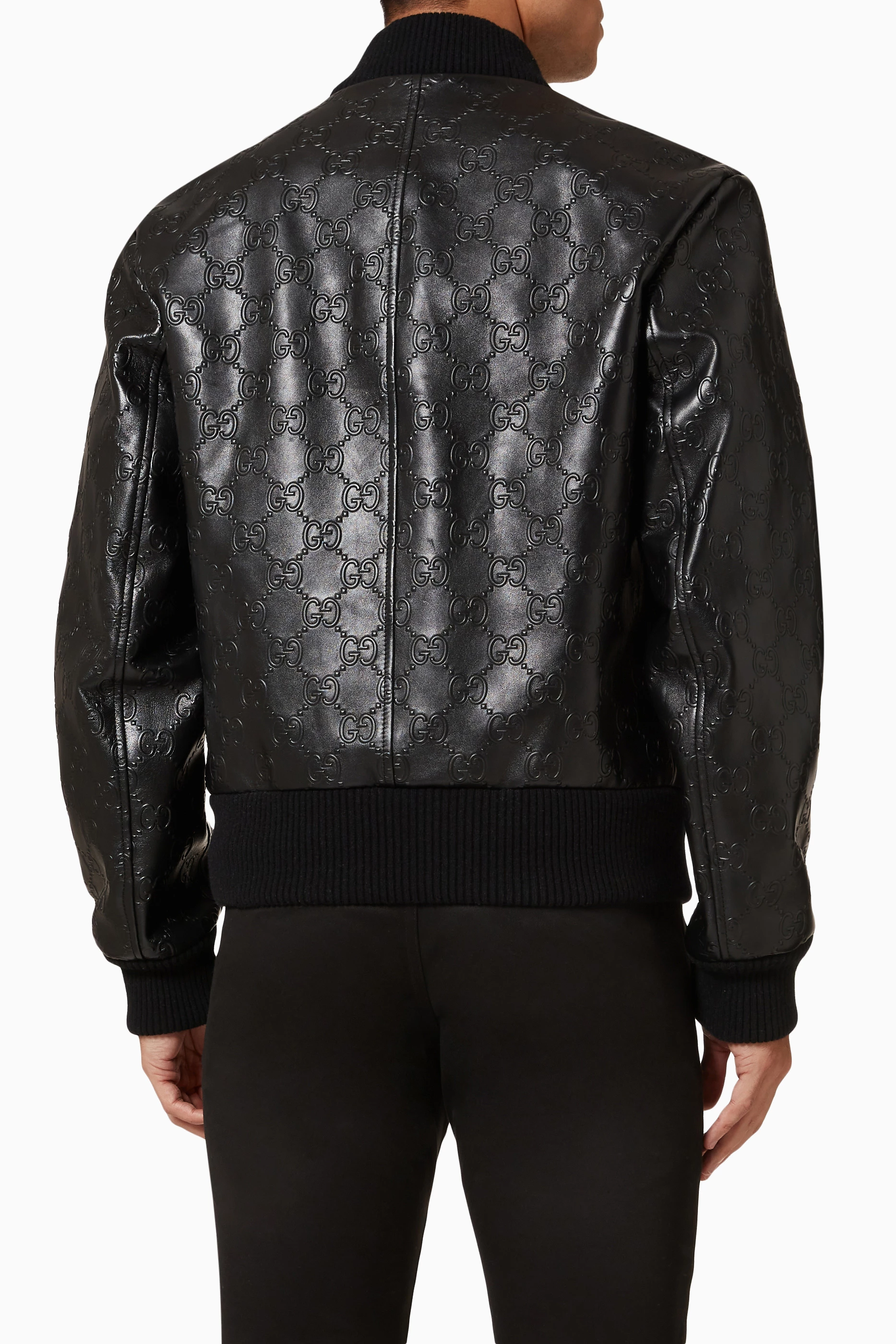 Gucci monogram sales bomber jacket