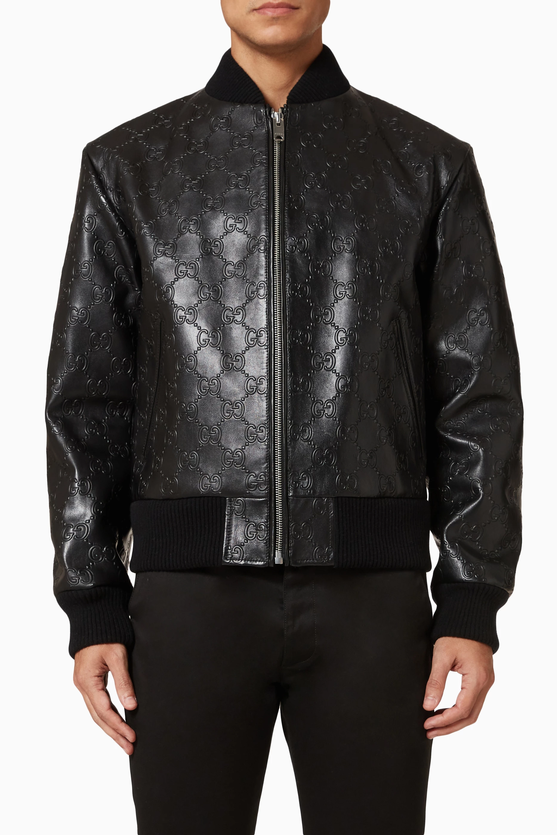 Gucci black bomber 2025 jacket
