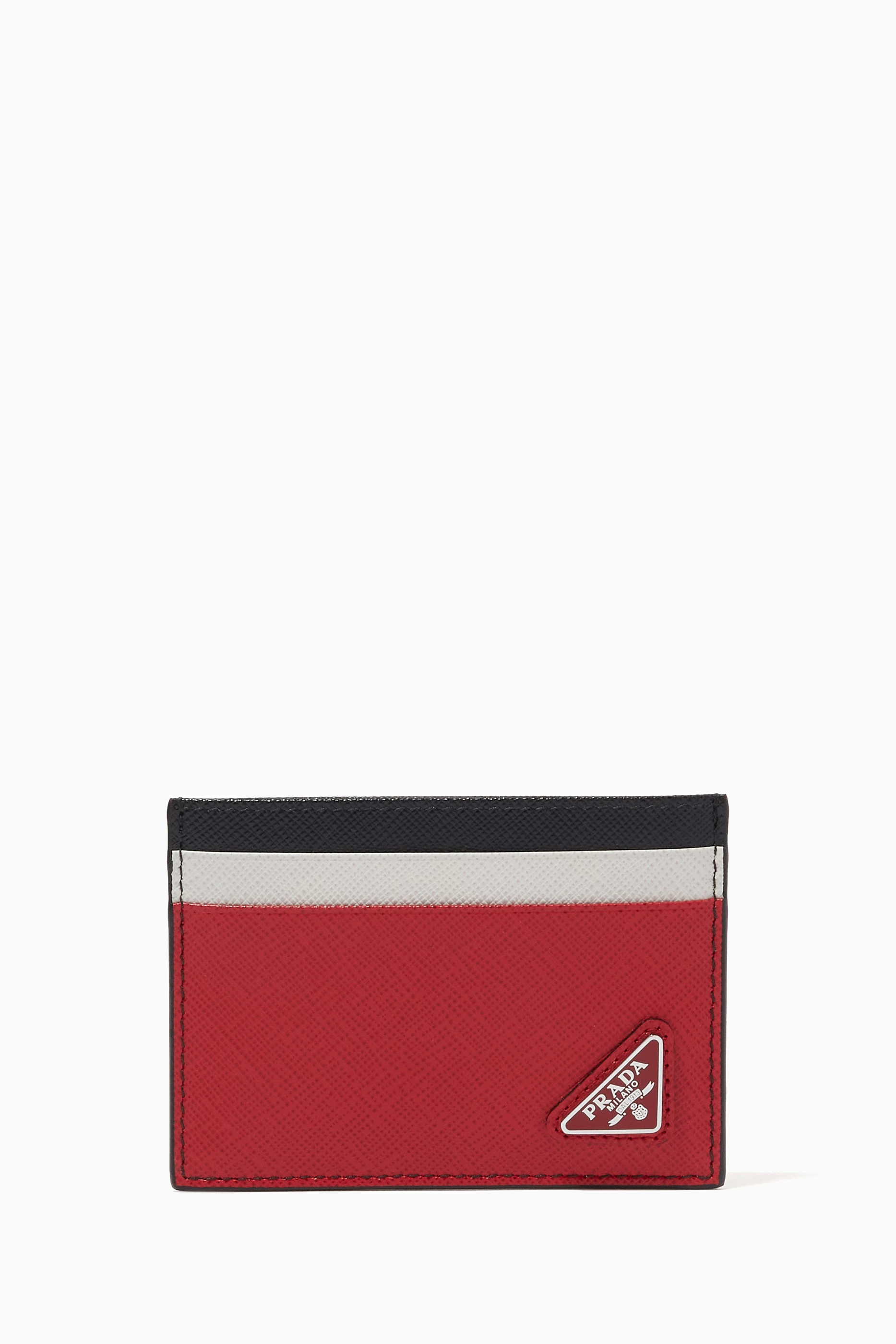 Prada card holder red deals