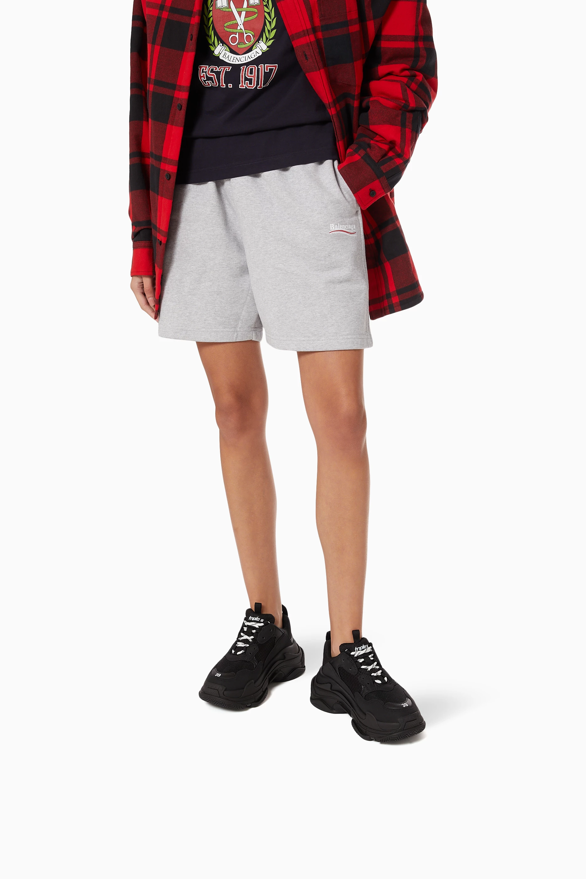 Triple s with shorts on sale