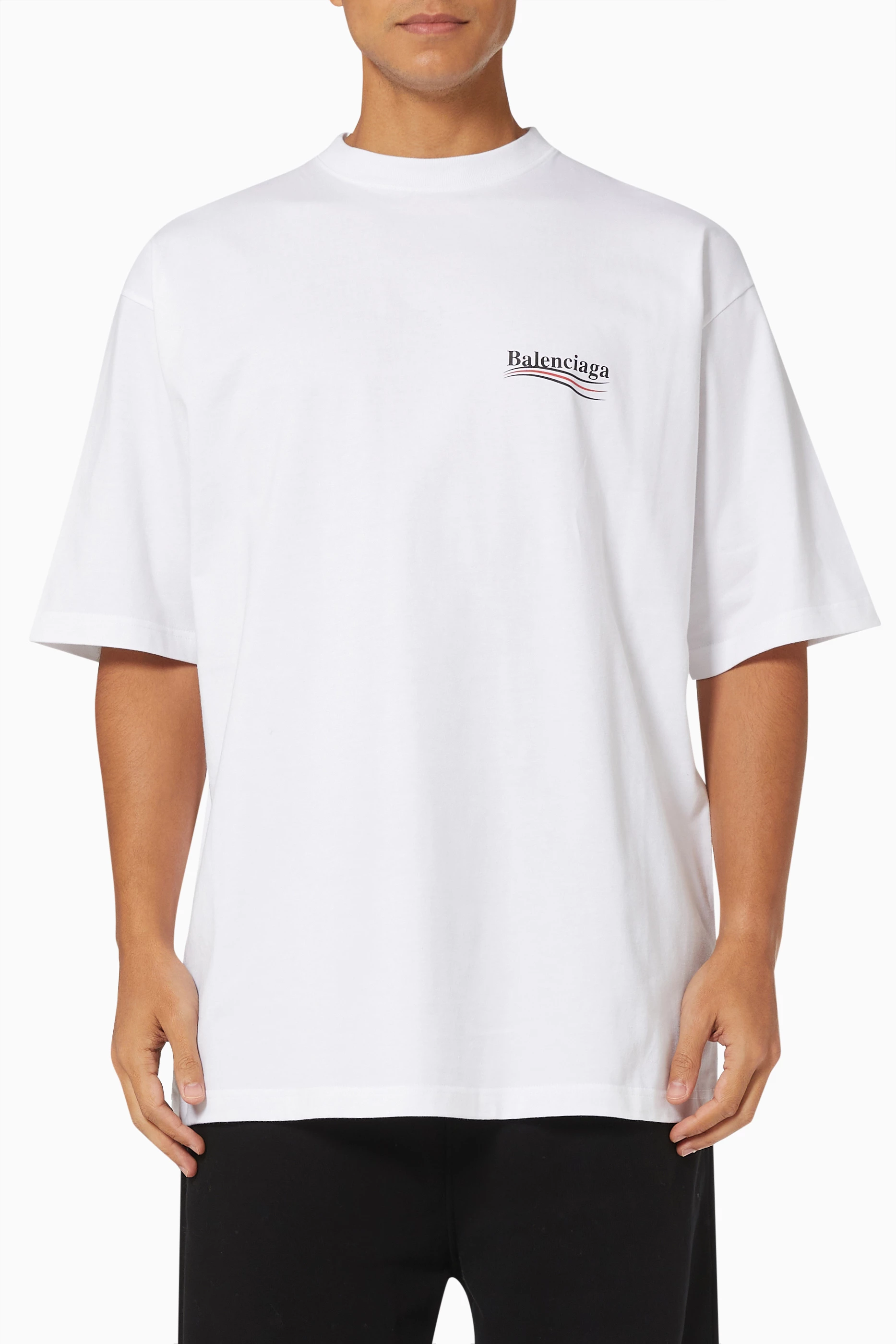 Balenciaga political logo t hot sale shirt