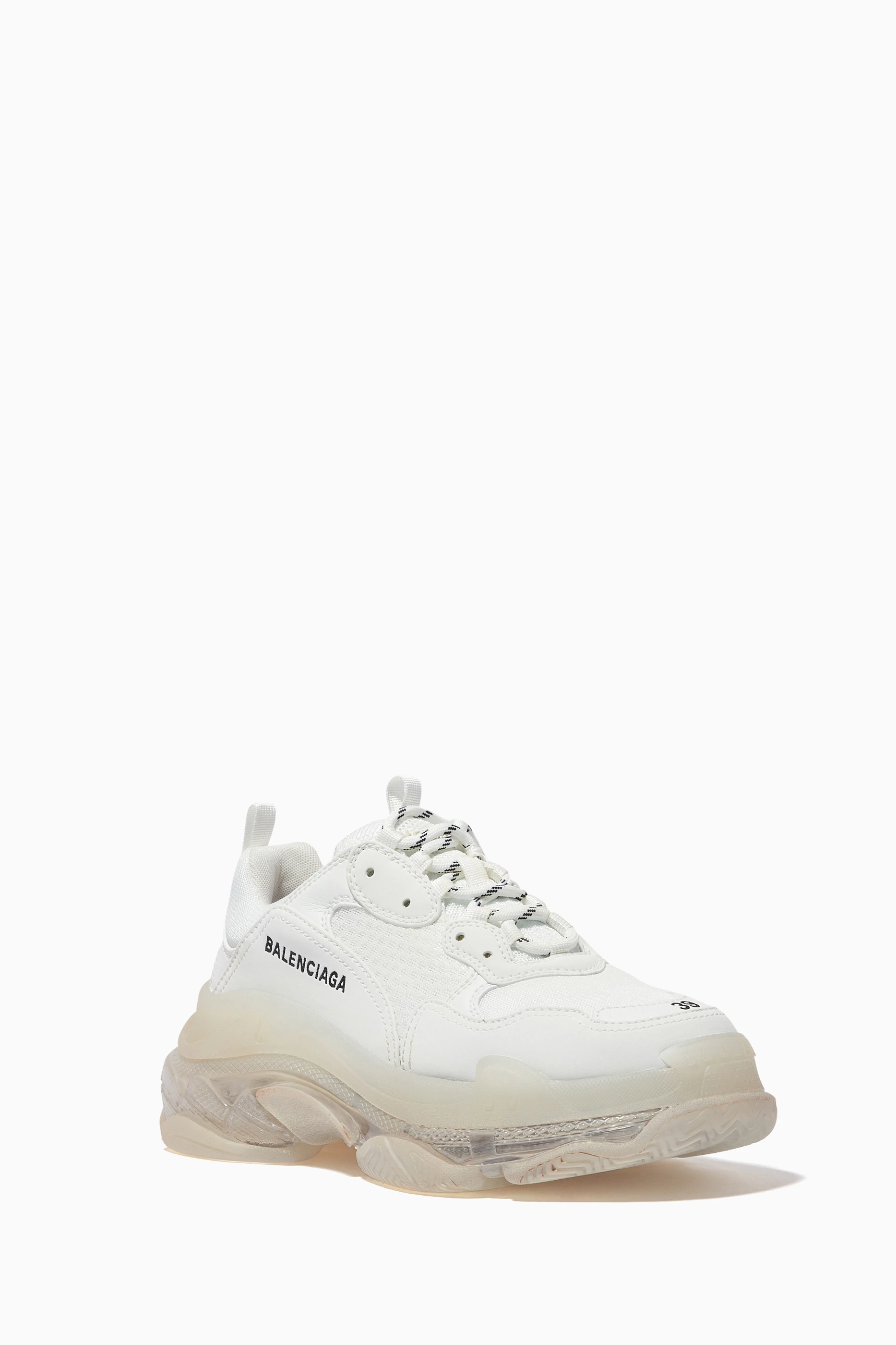 Triple s sales clear sole white