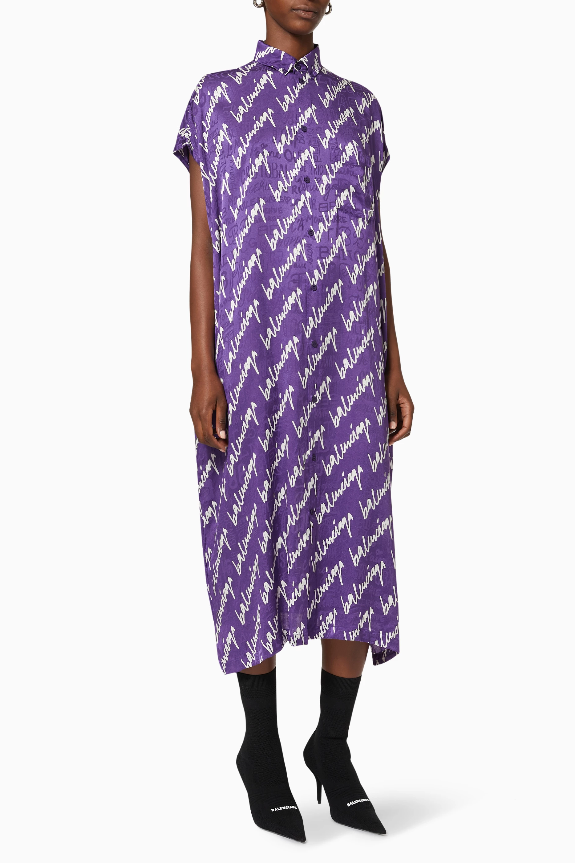 Balenciaga sales purple dress