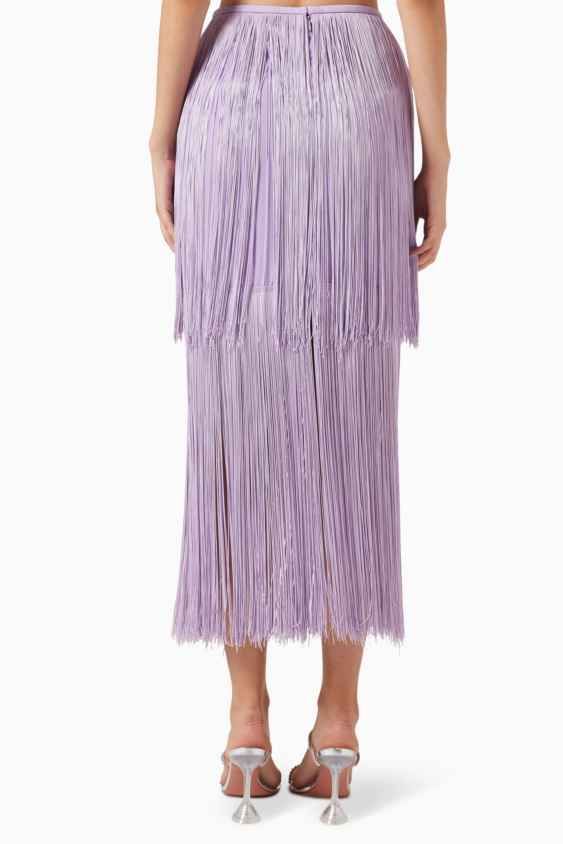 Fringe skirt deals purple