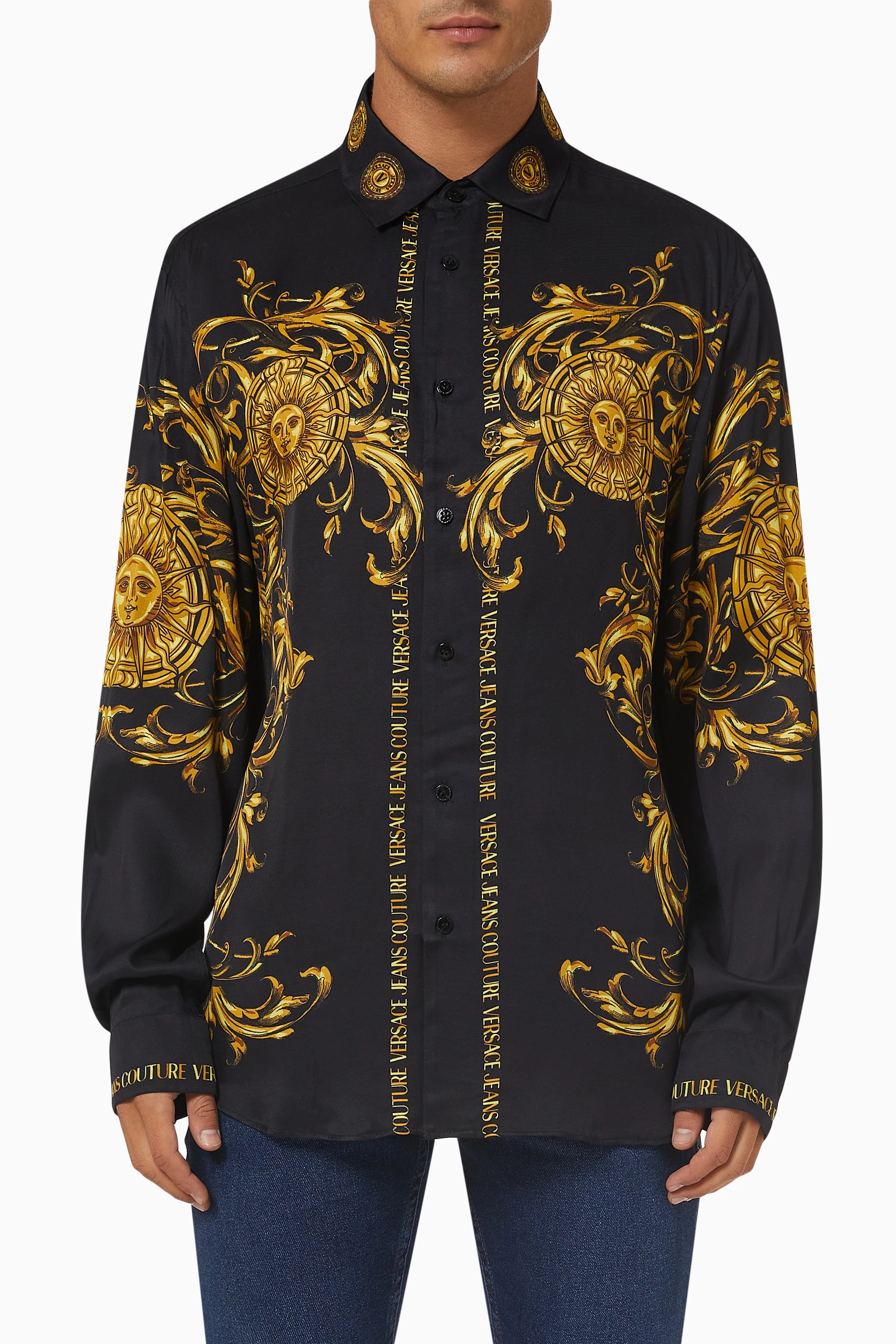 Buy Versace Jeans Couture Men Multicoloured Sun-Baroque Print