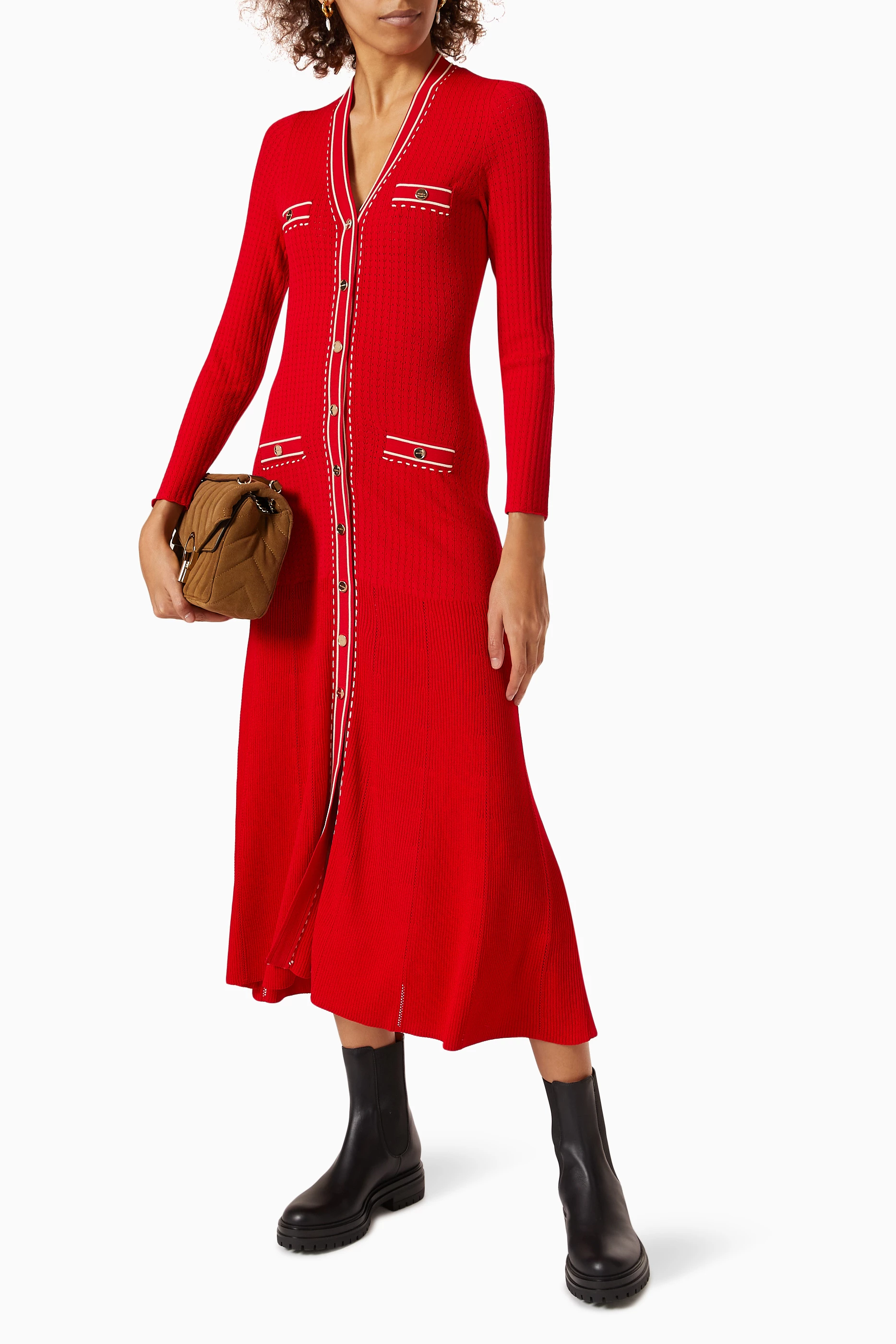 Sandro hot sale red dress