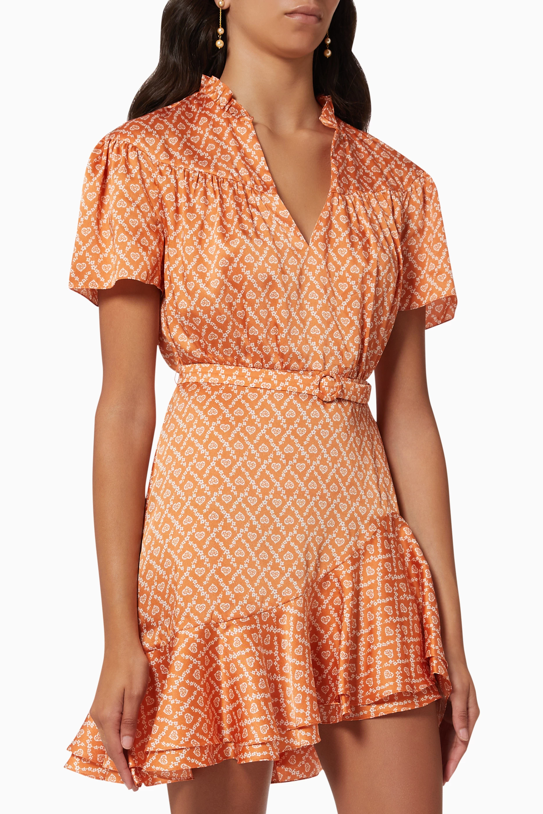 Sandro shop orange dress