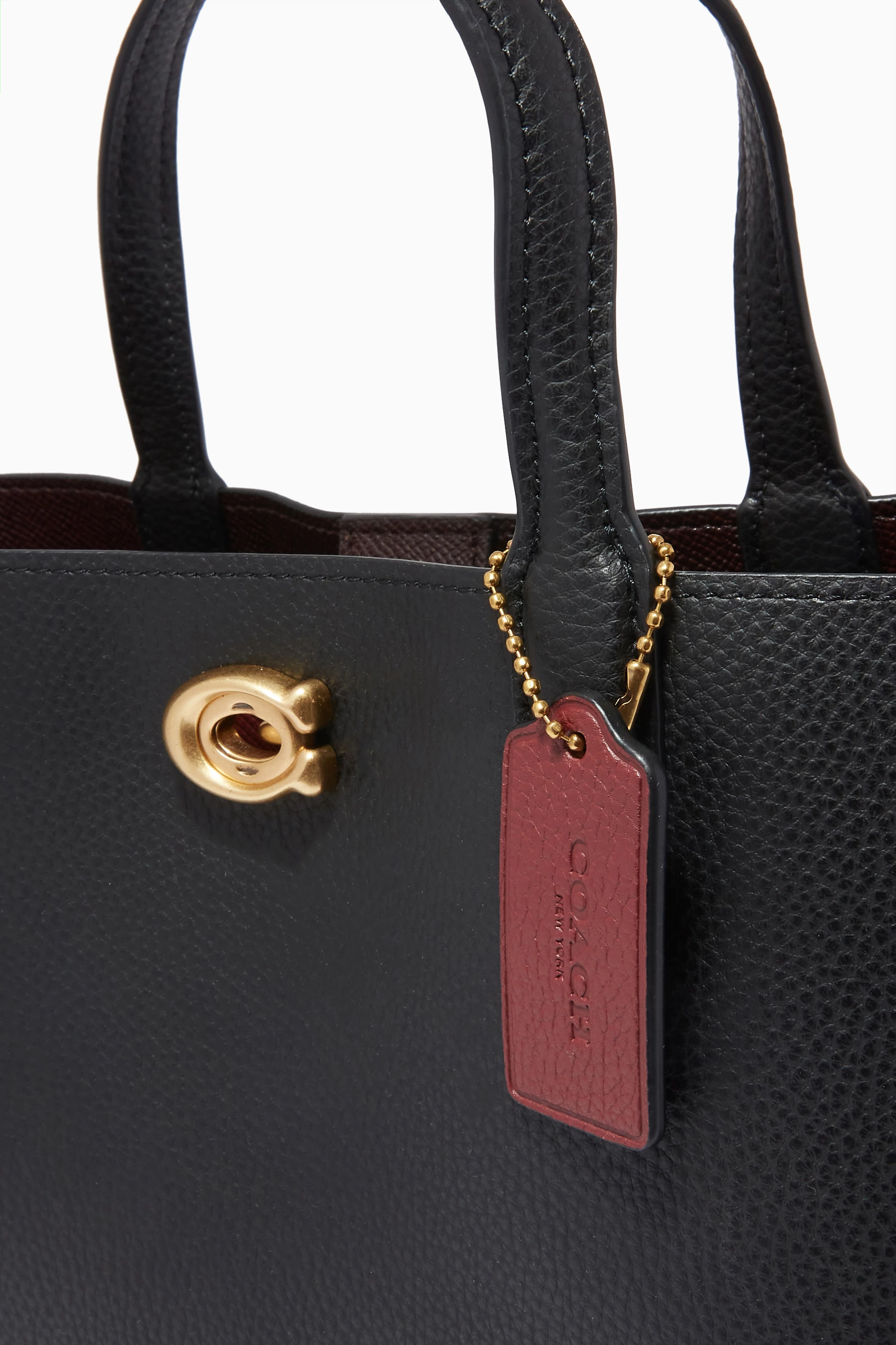 Coach signature turnlock tote outlet