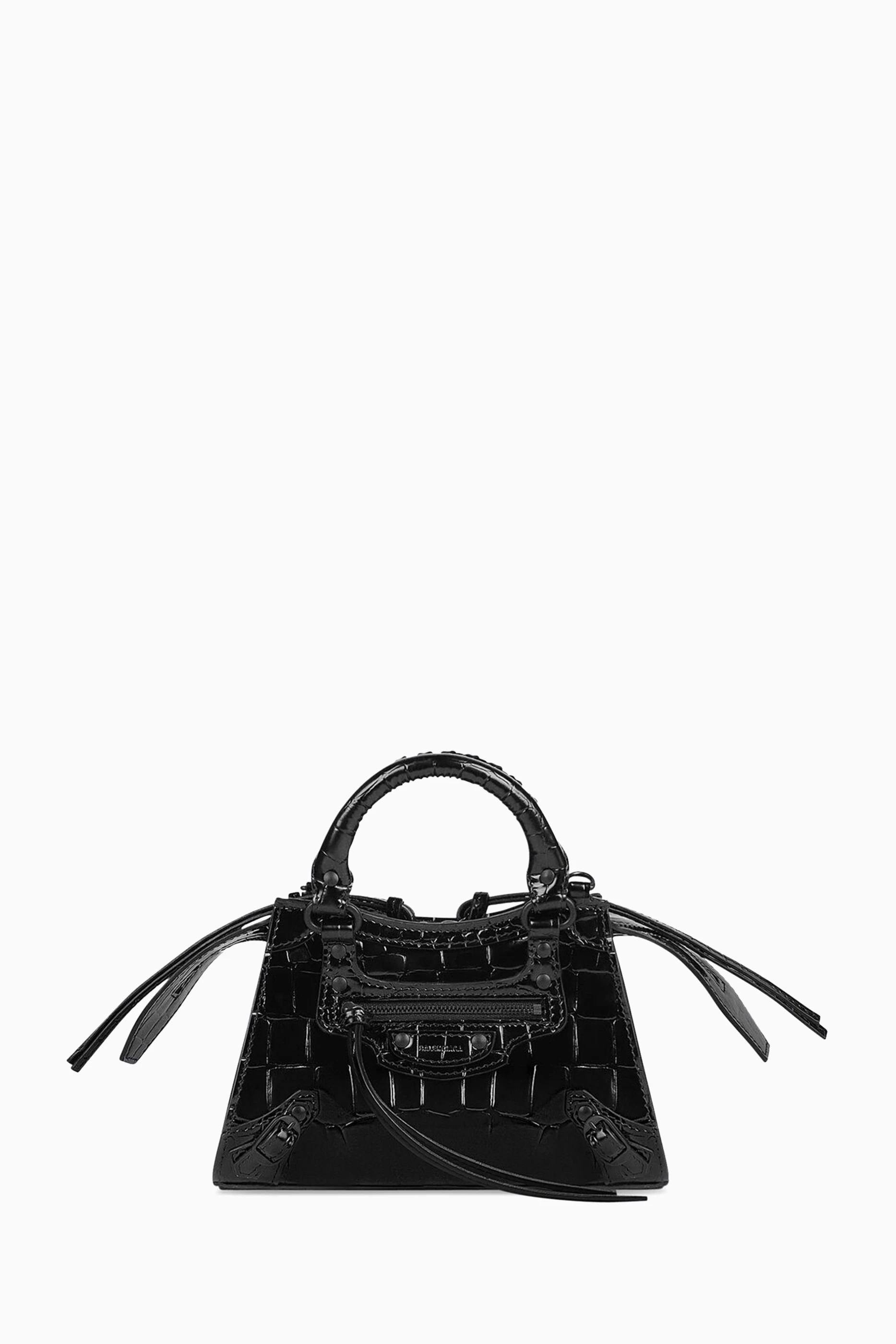 Black balenciaga mini sales bag