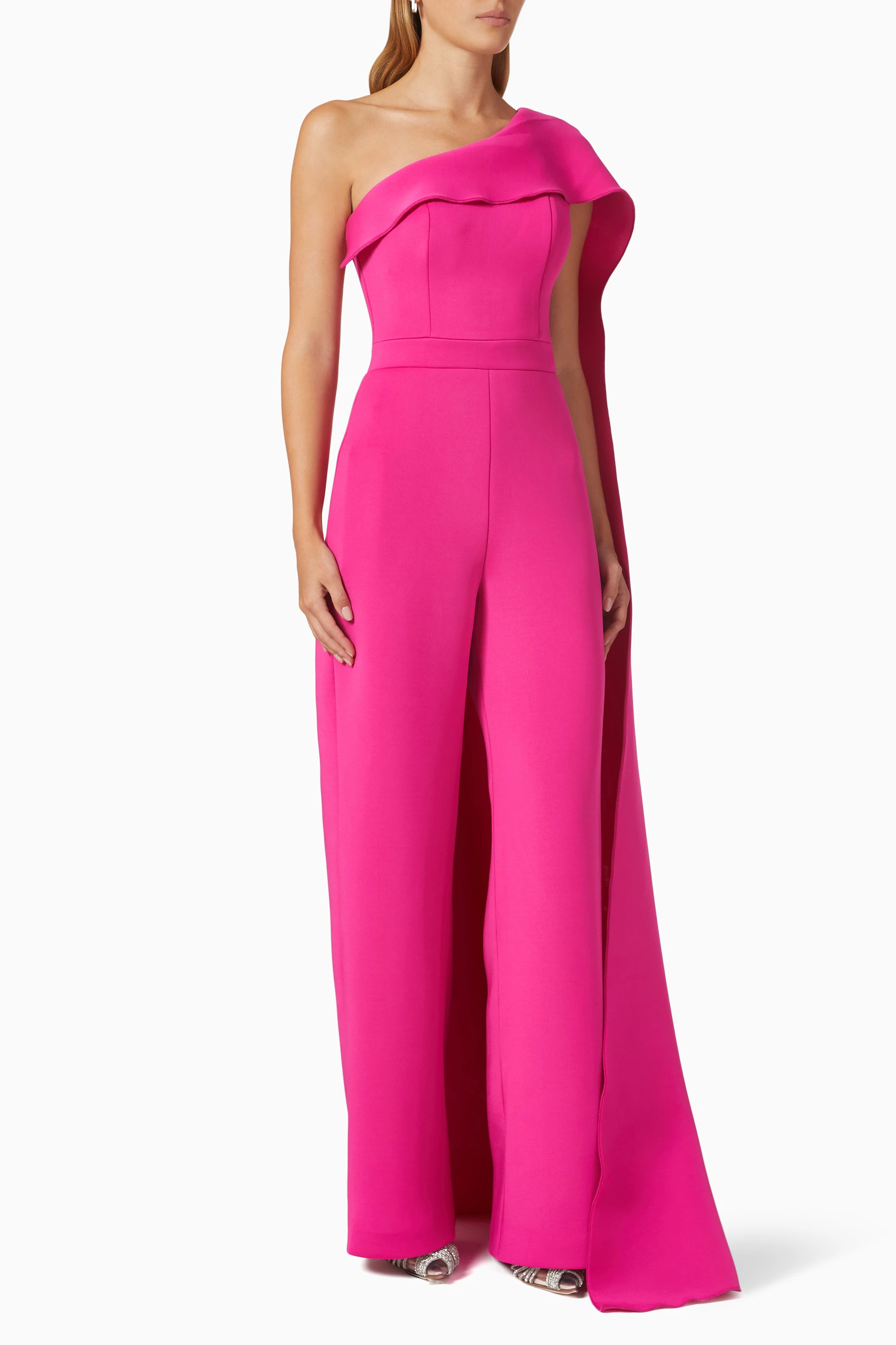 Jovani jumpsuit with cape on sale