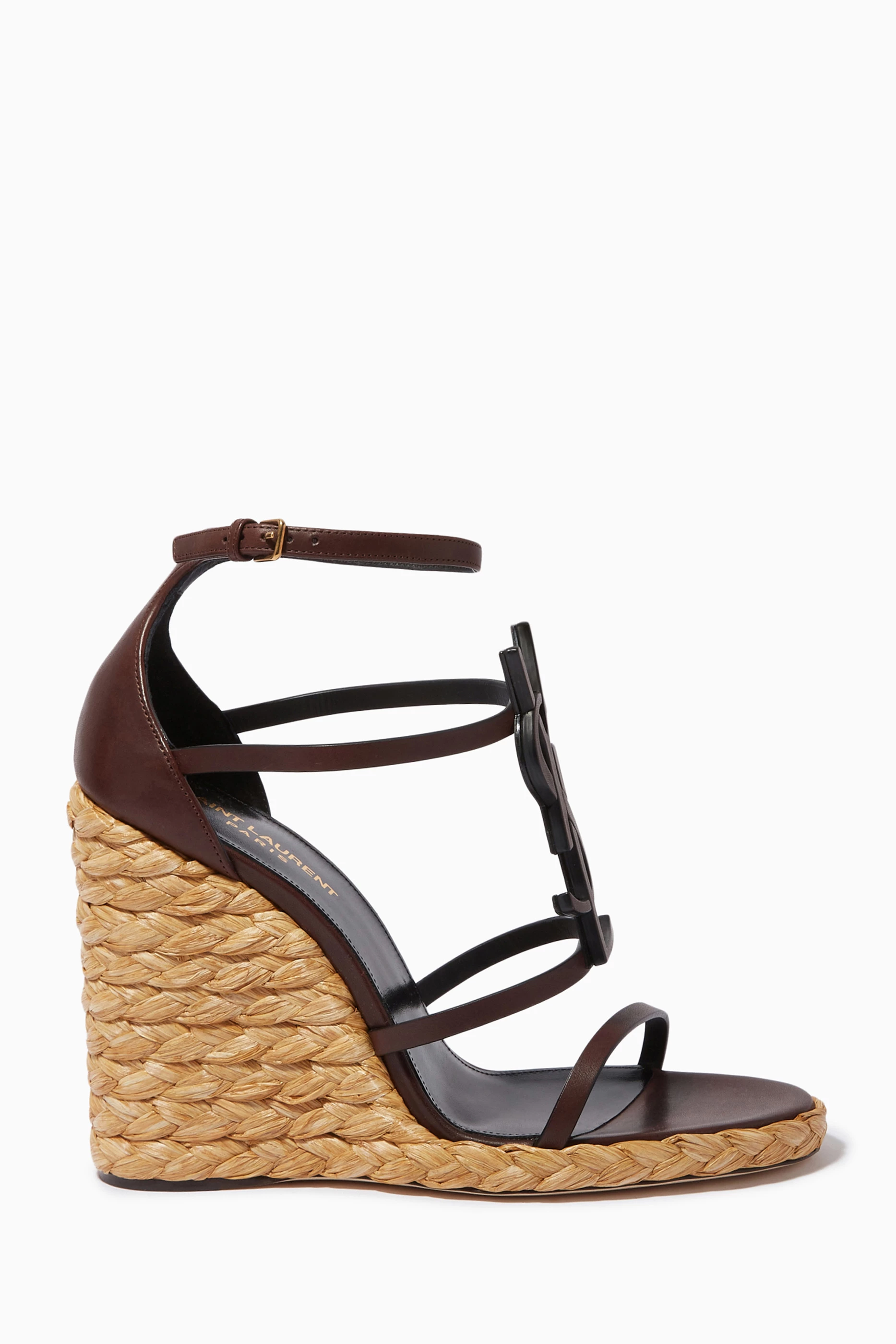 Saint laurent espadrilles wedges store