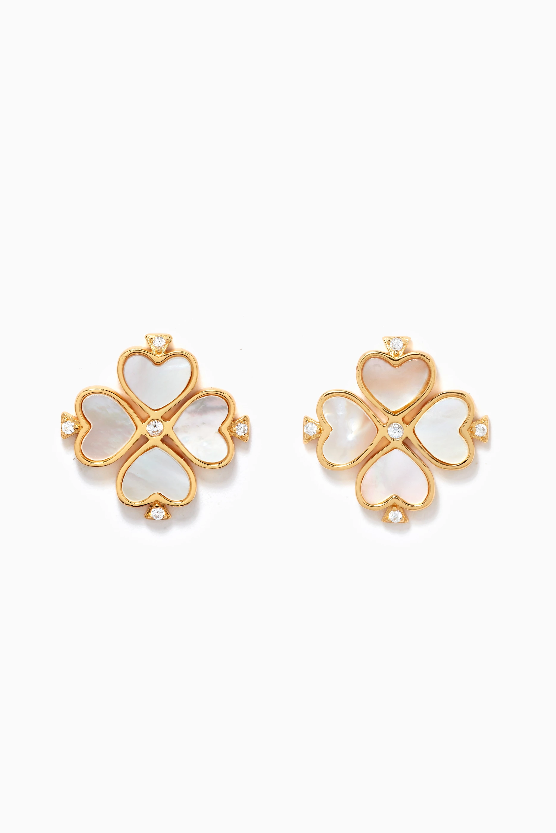 Buy Kate Spade New York Gold Legacy Logo Stud Earrings in Gold