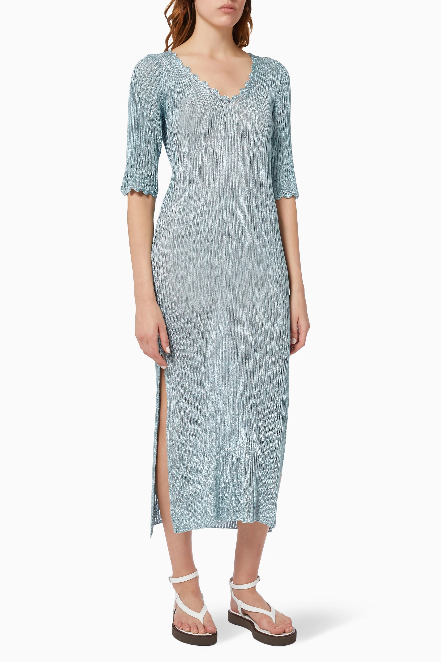 Ganni heather dress new arrivals