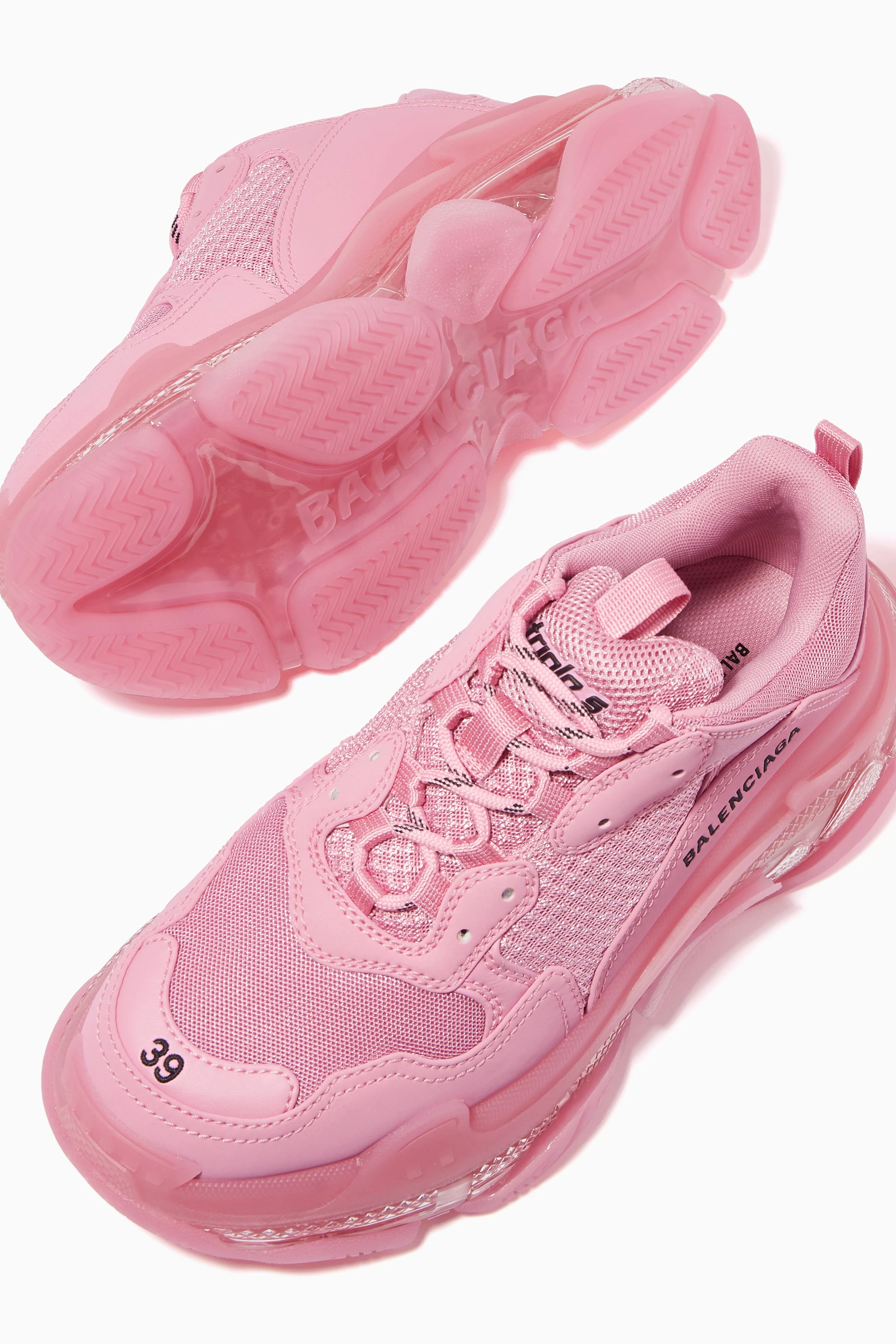 Baby pink top balenciaga triple s