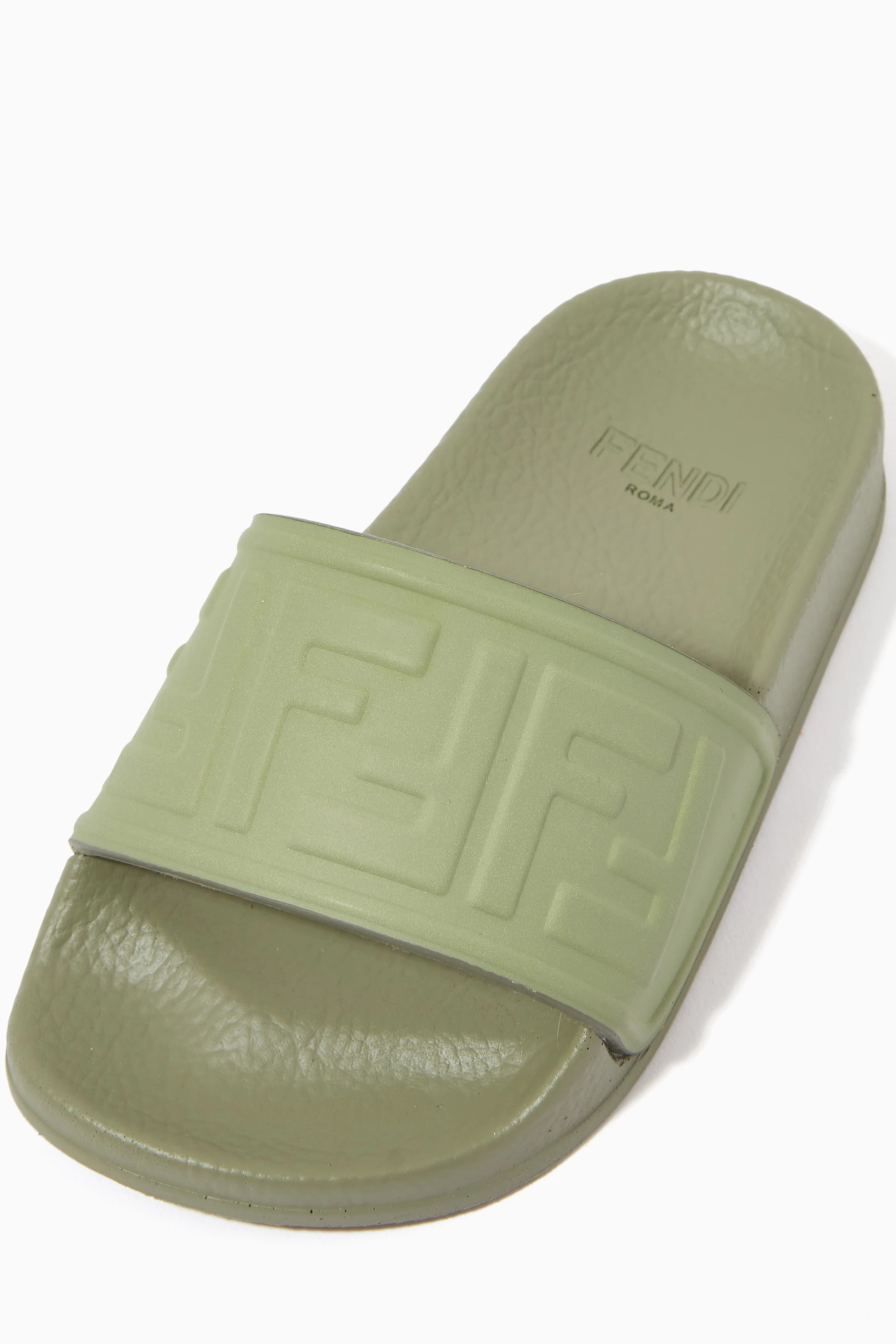 Fendi slides logo 2025
