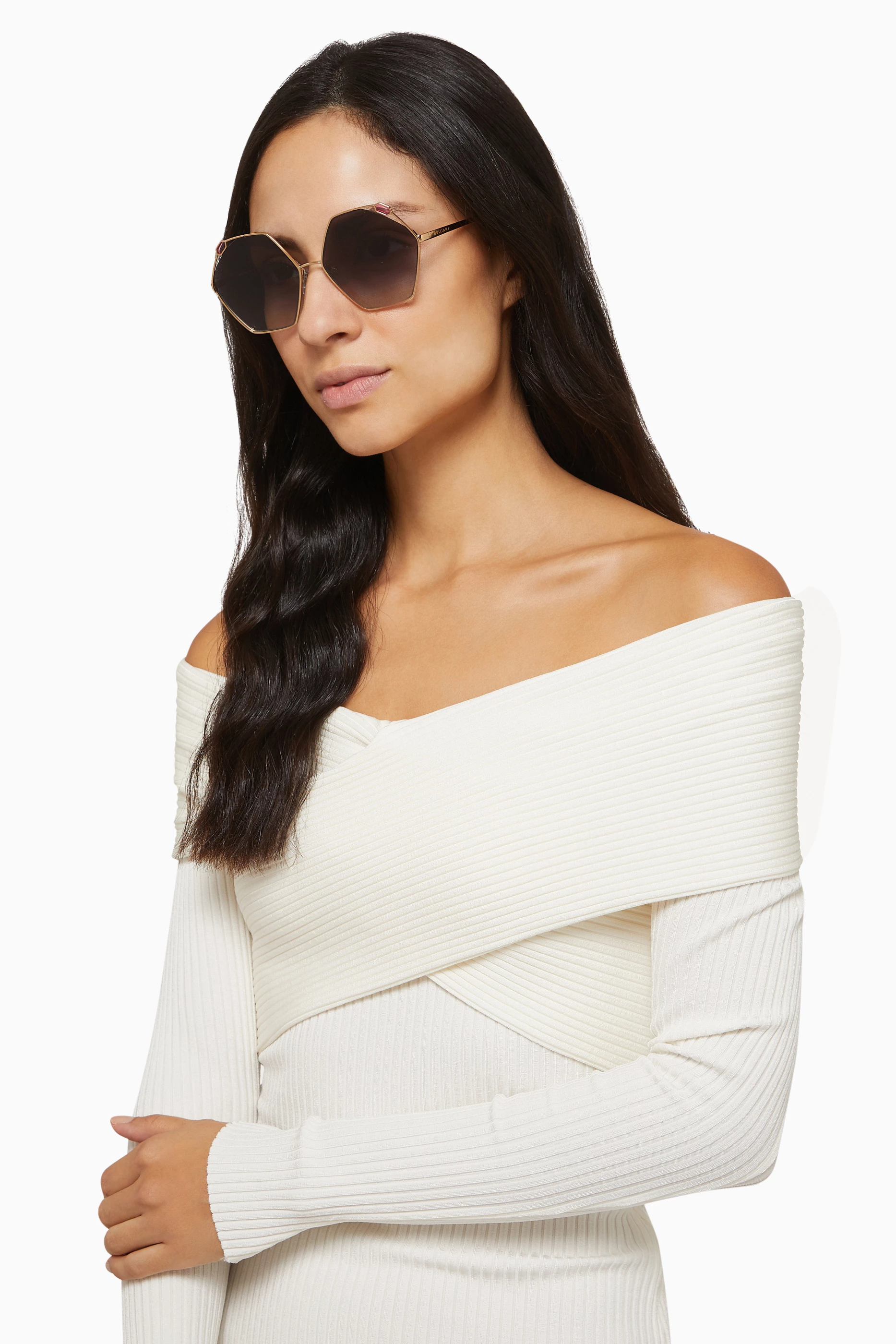 Bvlgari hexagon sunglasses outlet