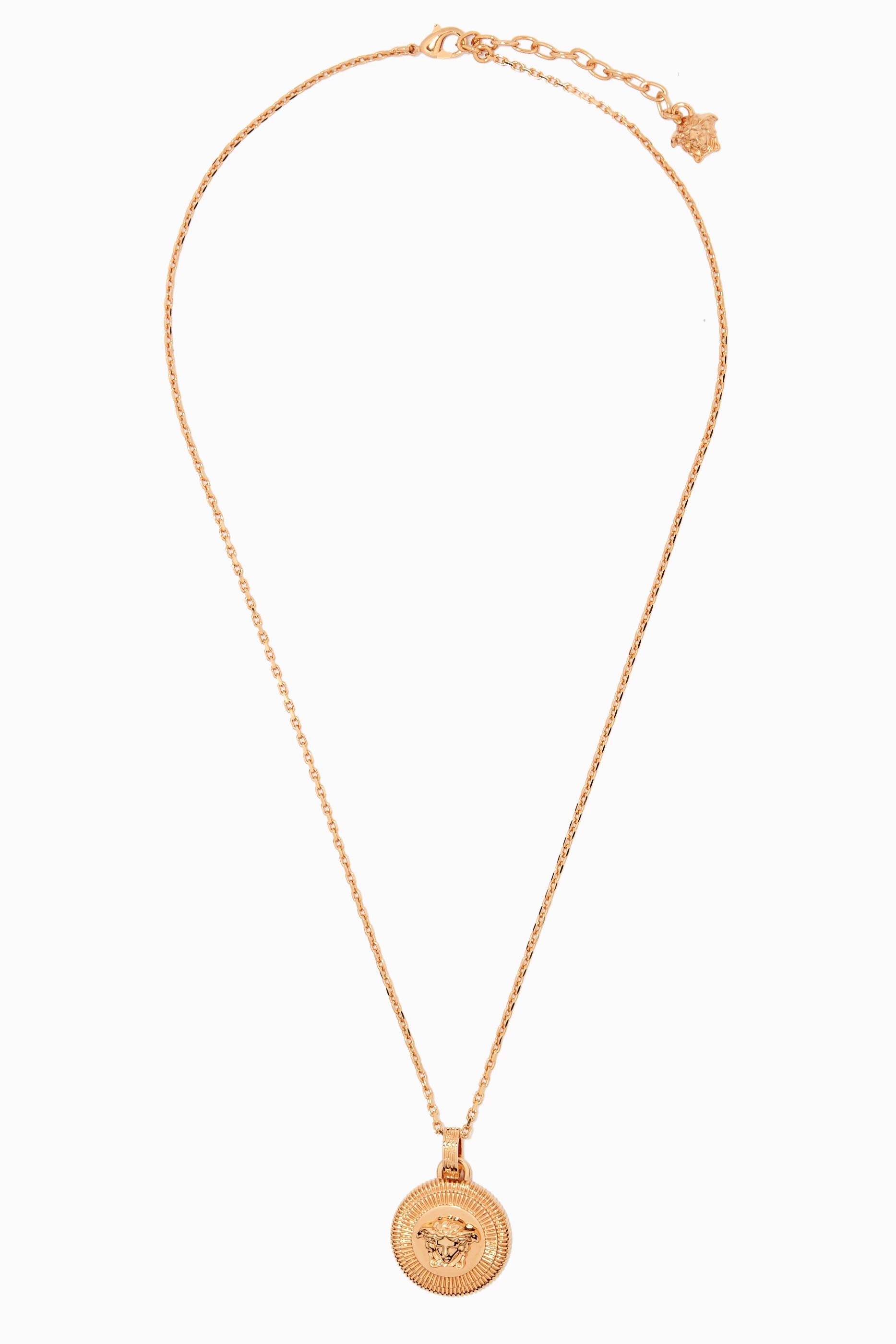 Versace medusa coin necklace on sale