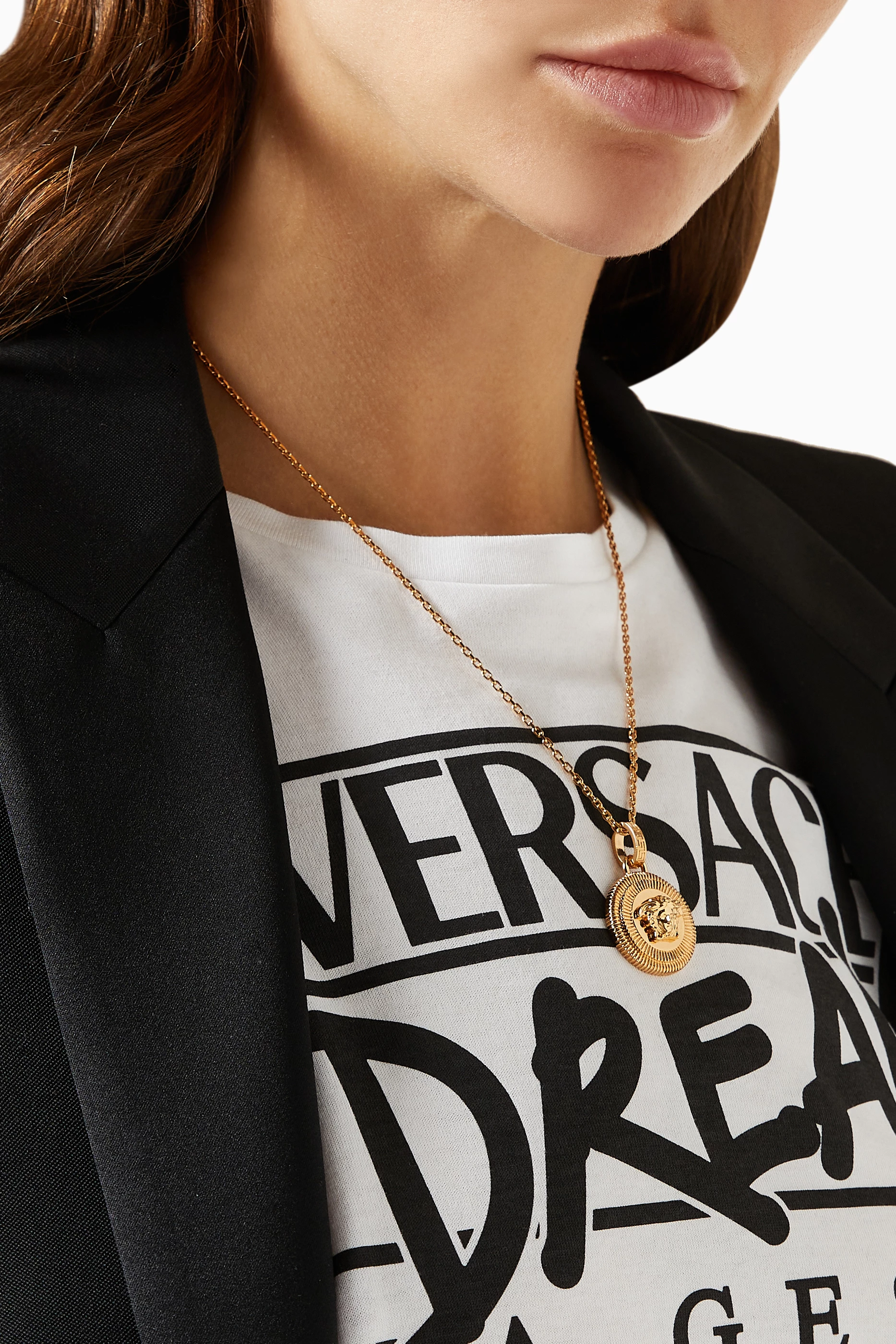 Versace medusa outlet head pendant necklace