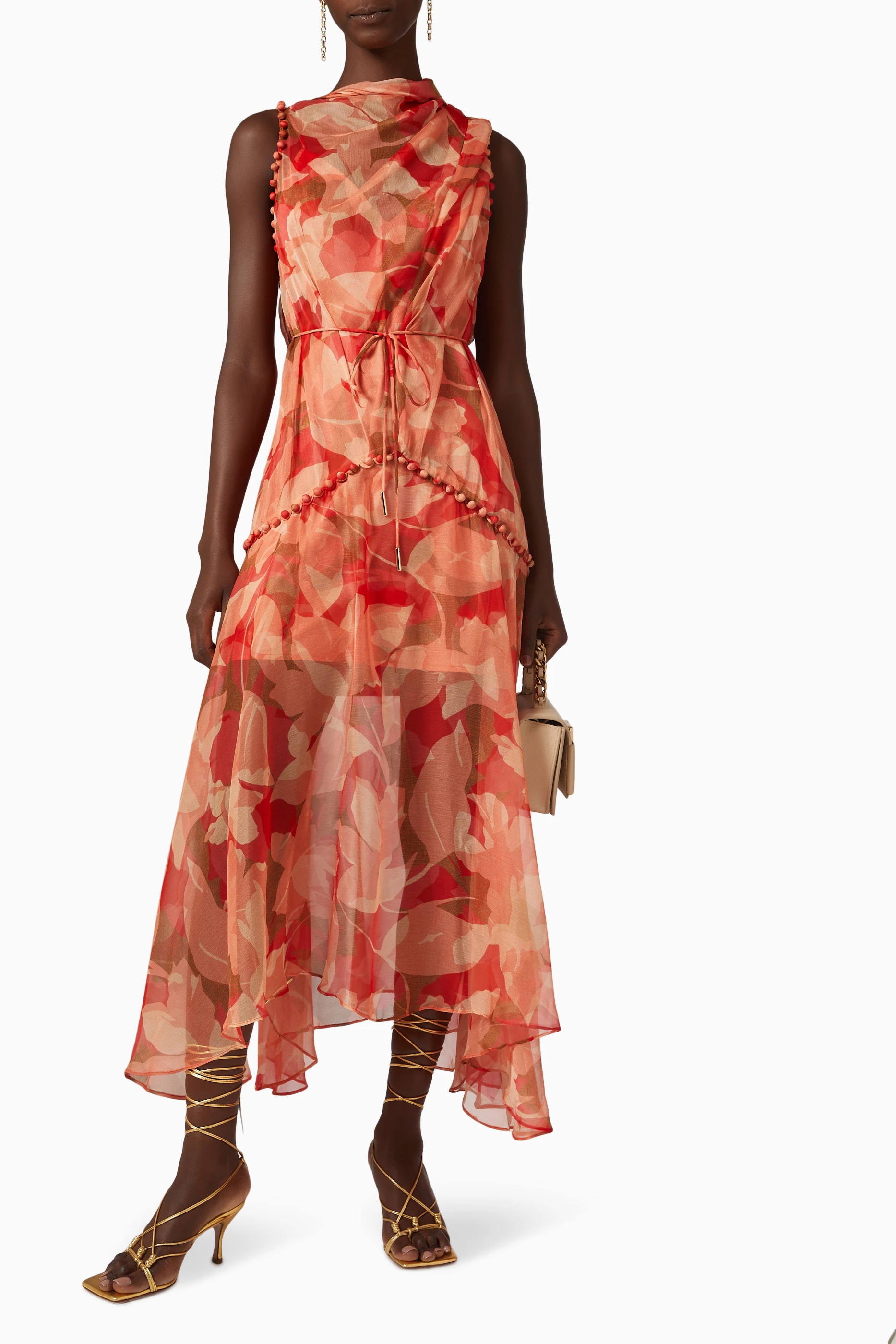 Buy Acler Orange Cedar Belted Dress for Women in Saudi Ounass