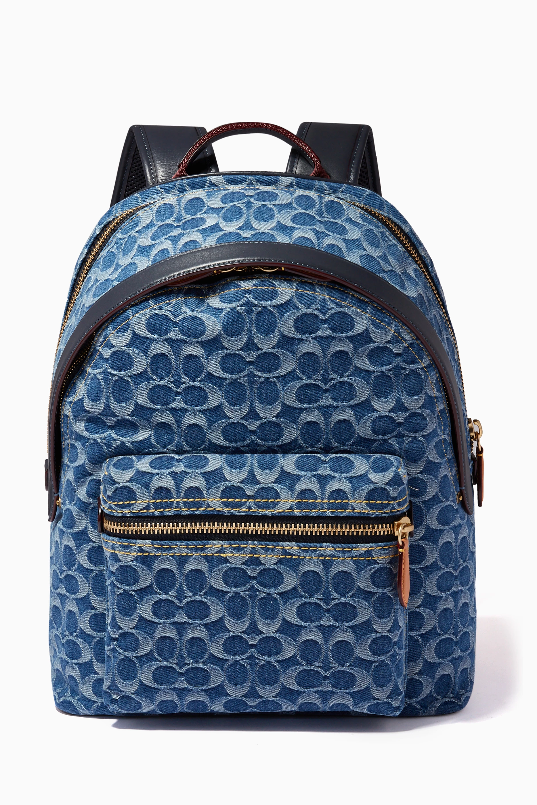 Buy Coach Blue Charter Backpack in Signature Denim for Men in