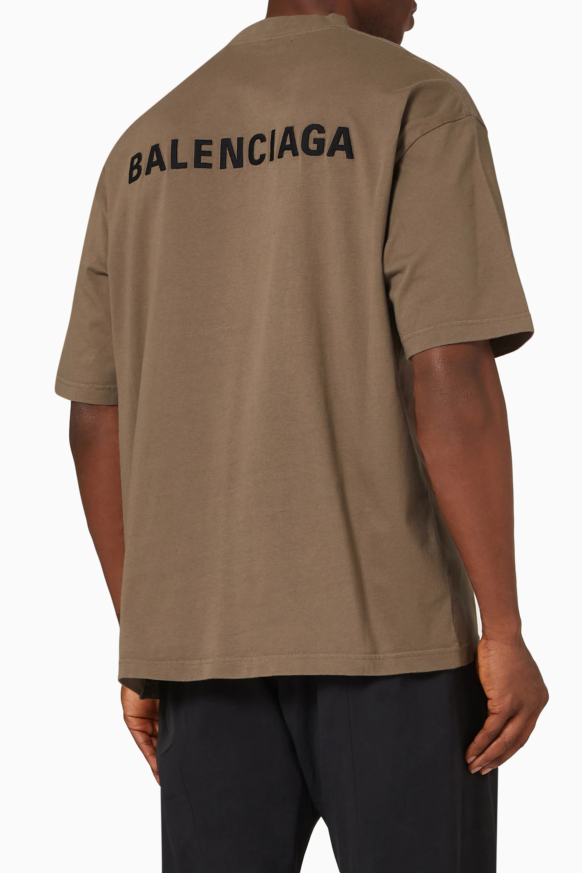 Balenciaga brown shop t shirt