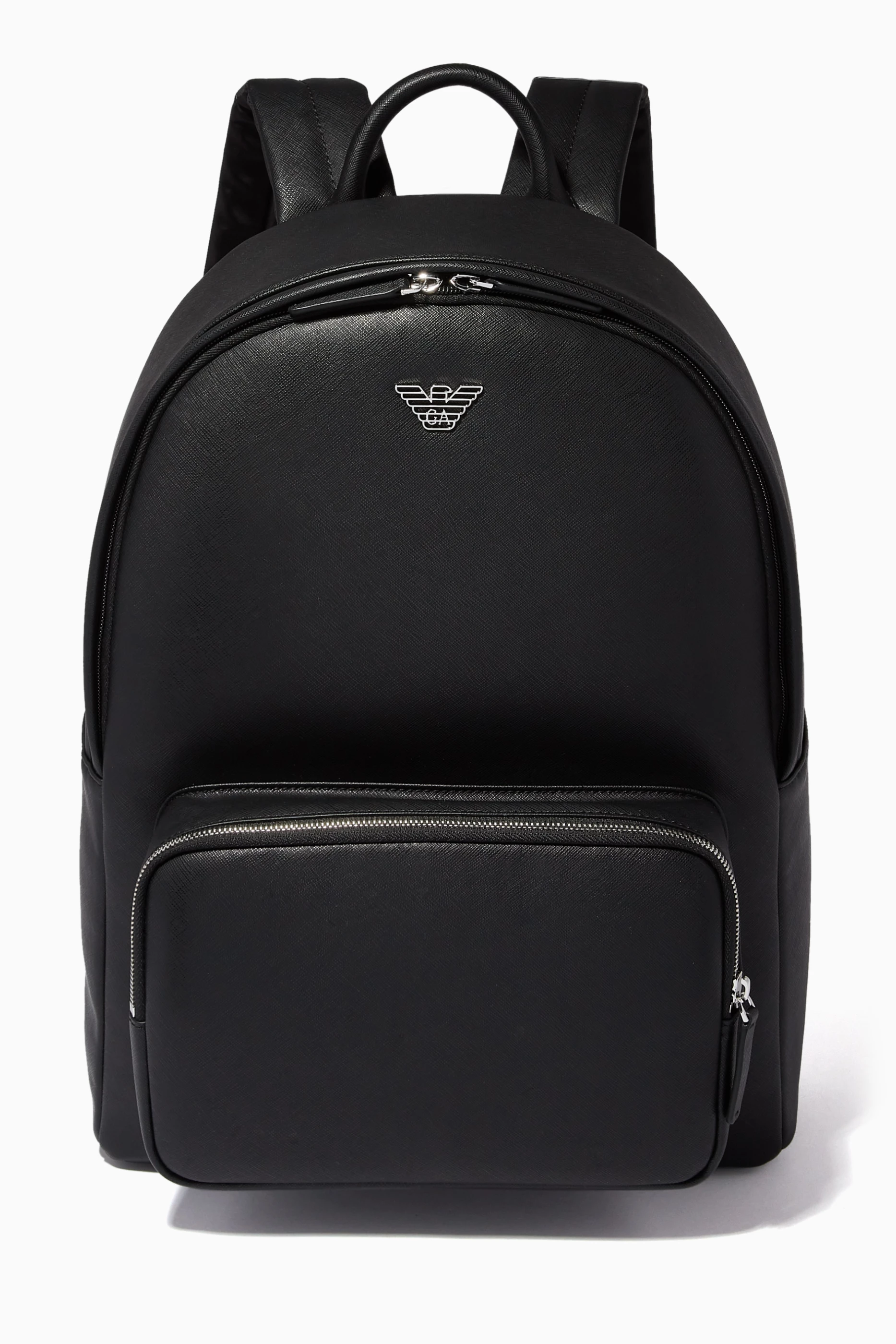 Armani shop black backpack