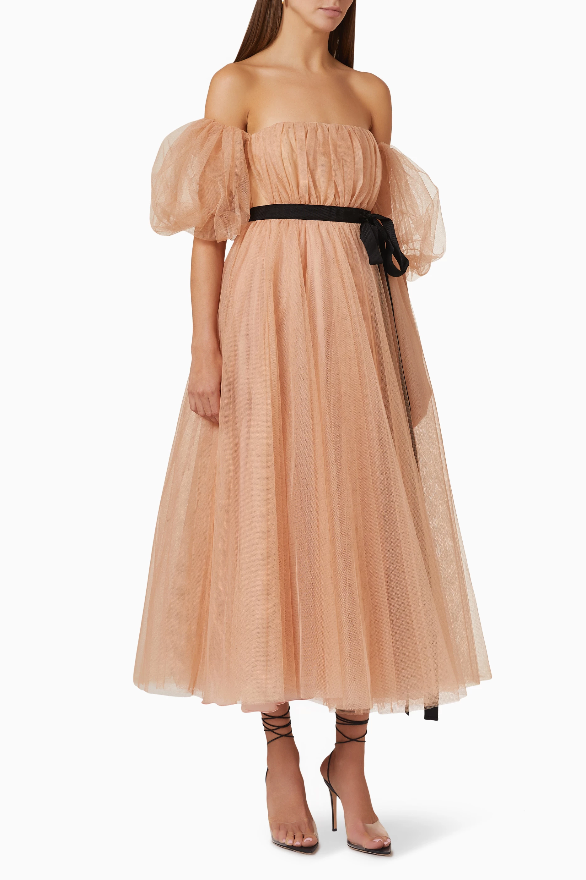 Buy PINKO Pink Drupa Dress in Tulle for Women in Saudi Ounass