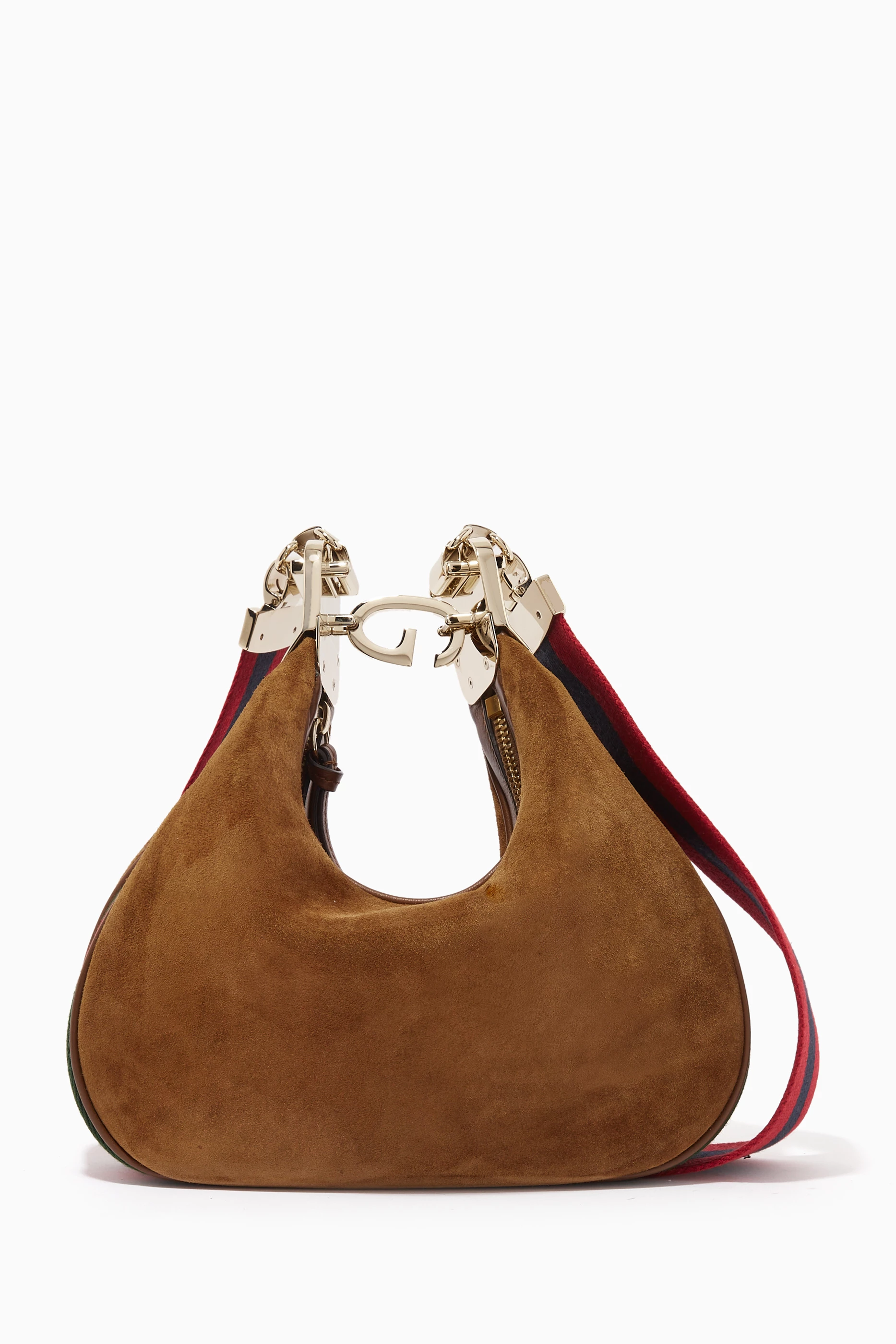 Gucci brown suede hobo bag outlet