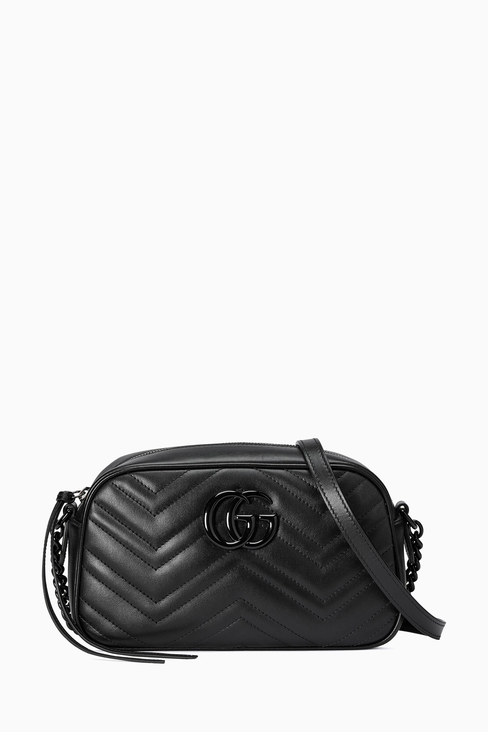 Black small gg marmont 2.0 camera bag shop