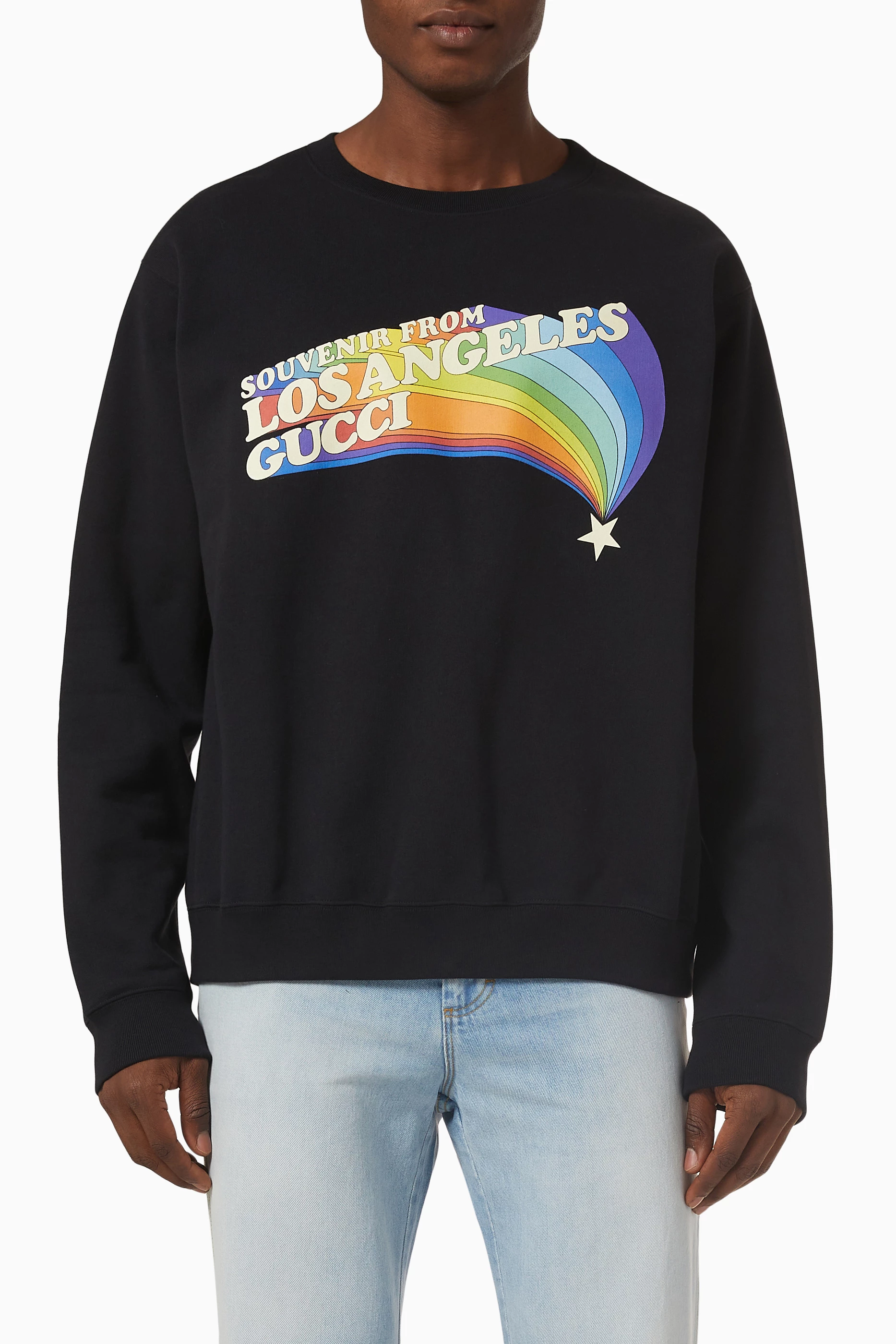 Gucci rainbow sweatshirt sales