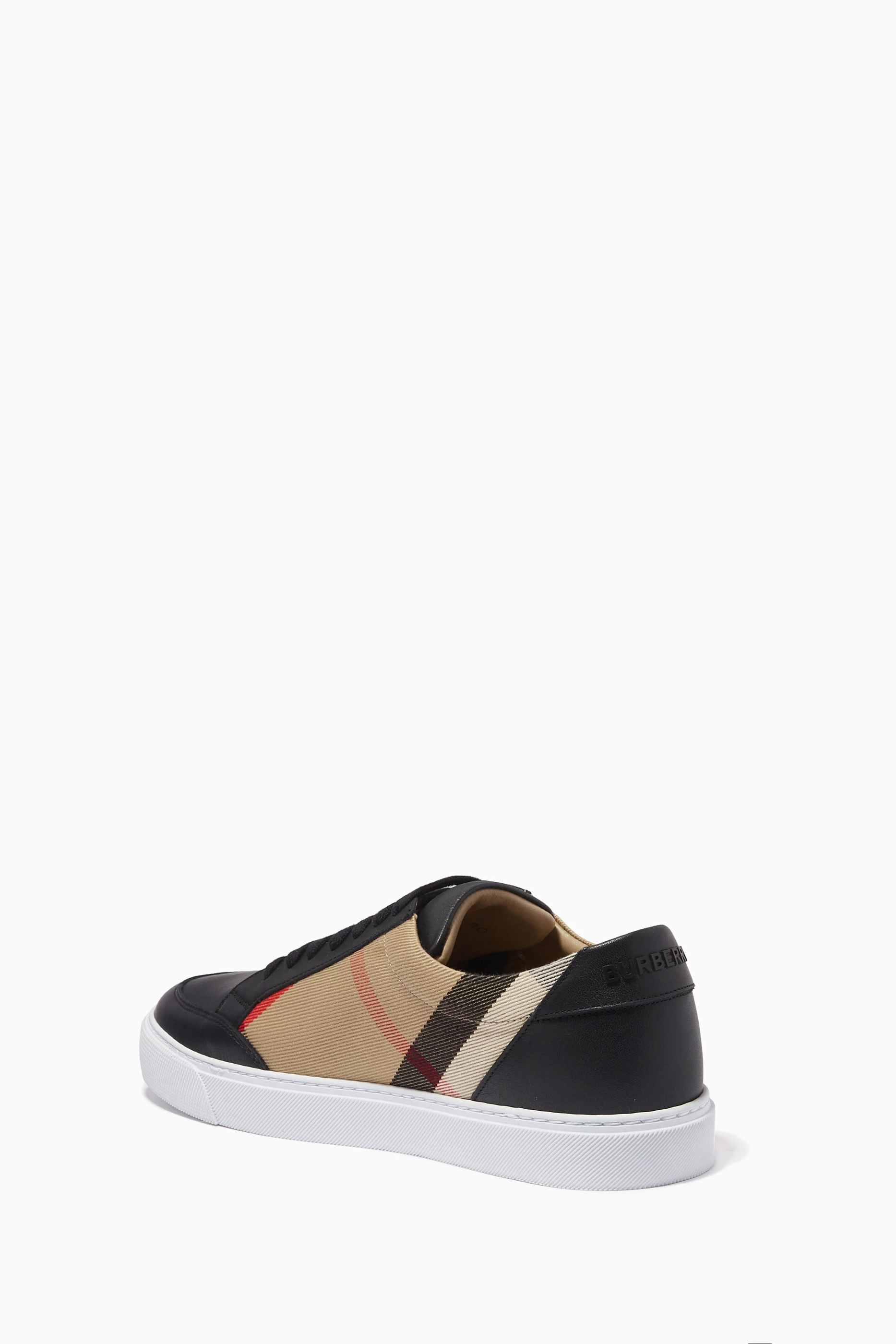 burberry salmond leather sneakers