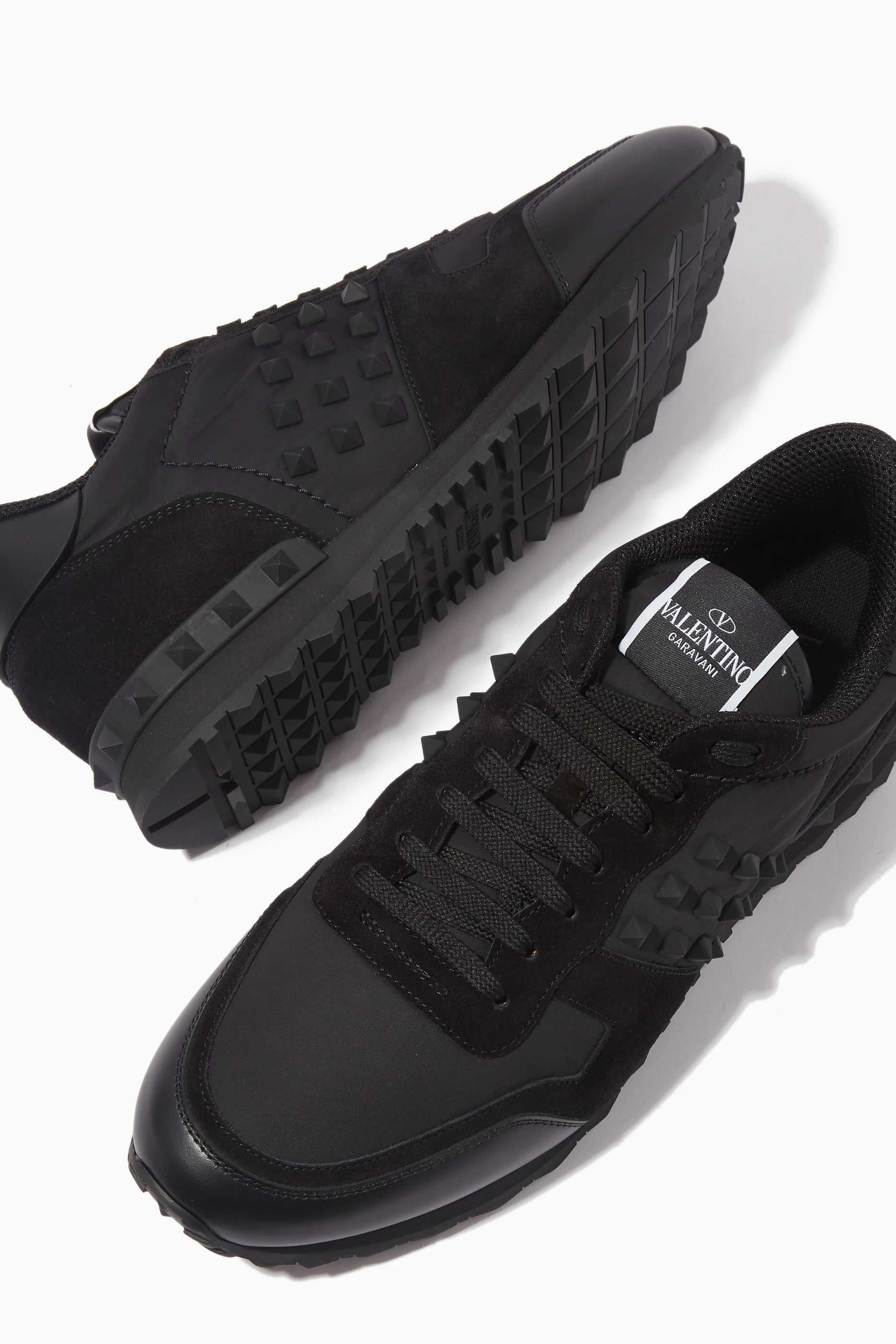 Buy Valentino Garavani Black Valentino Garavani Rockstud Sneakers