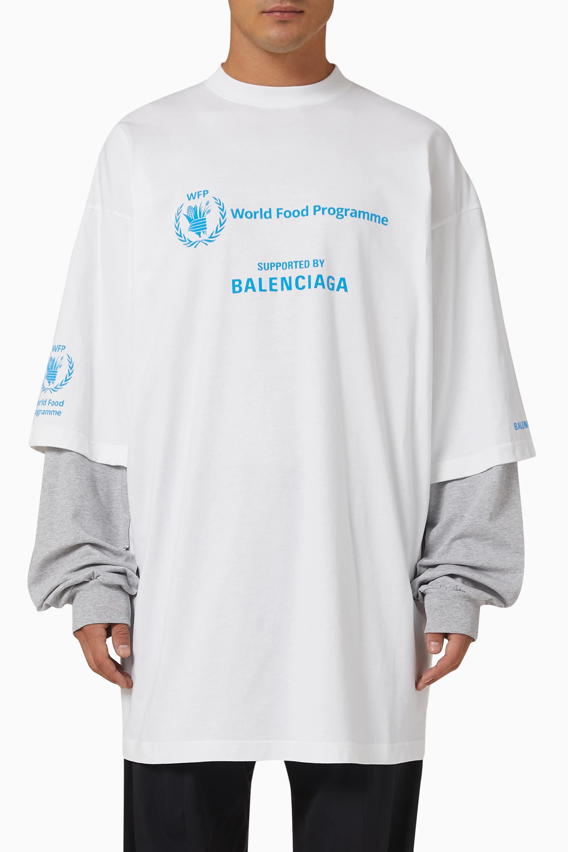 Balenciaga double on sale t shirt