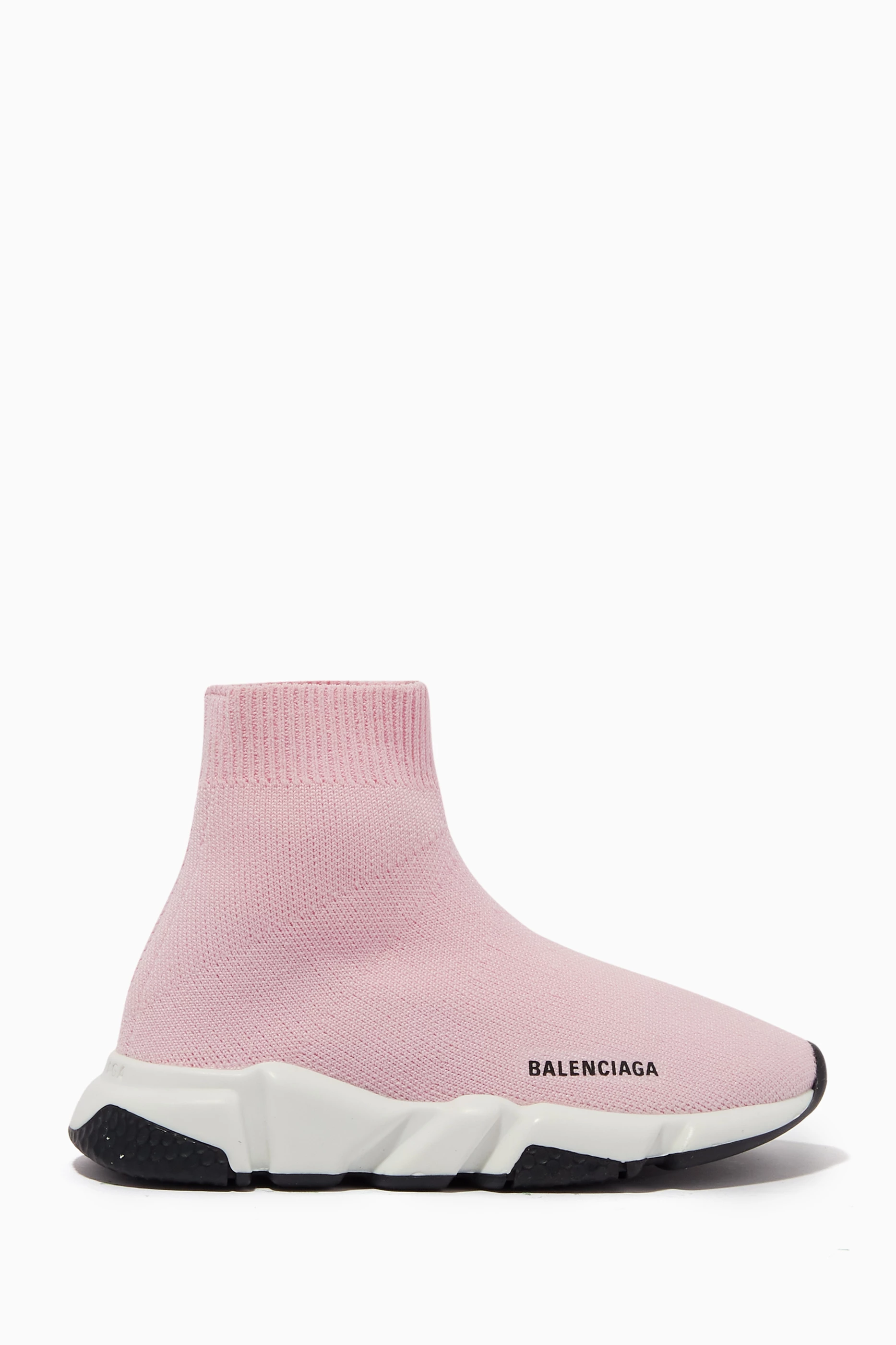 Light pink discount balenciaga speed trainers