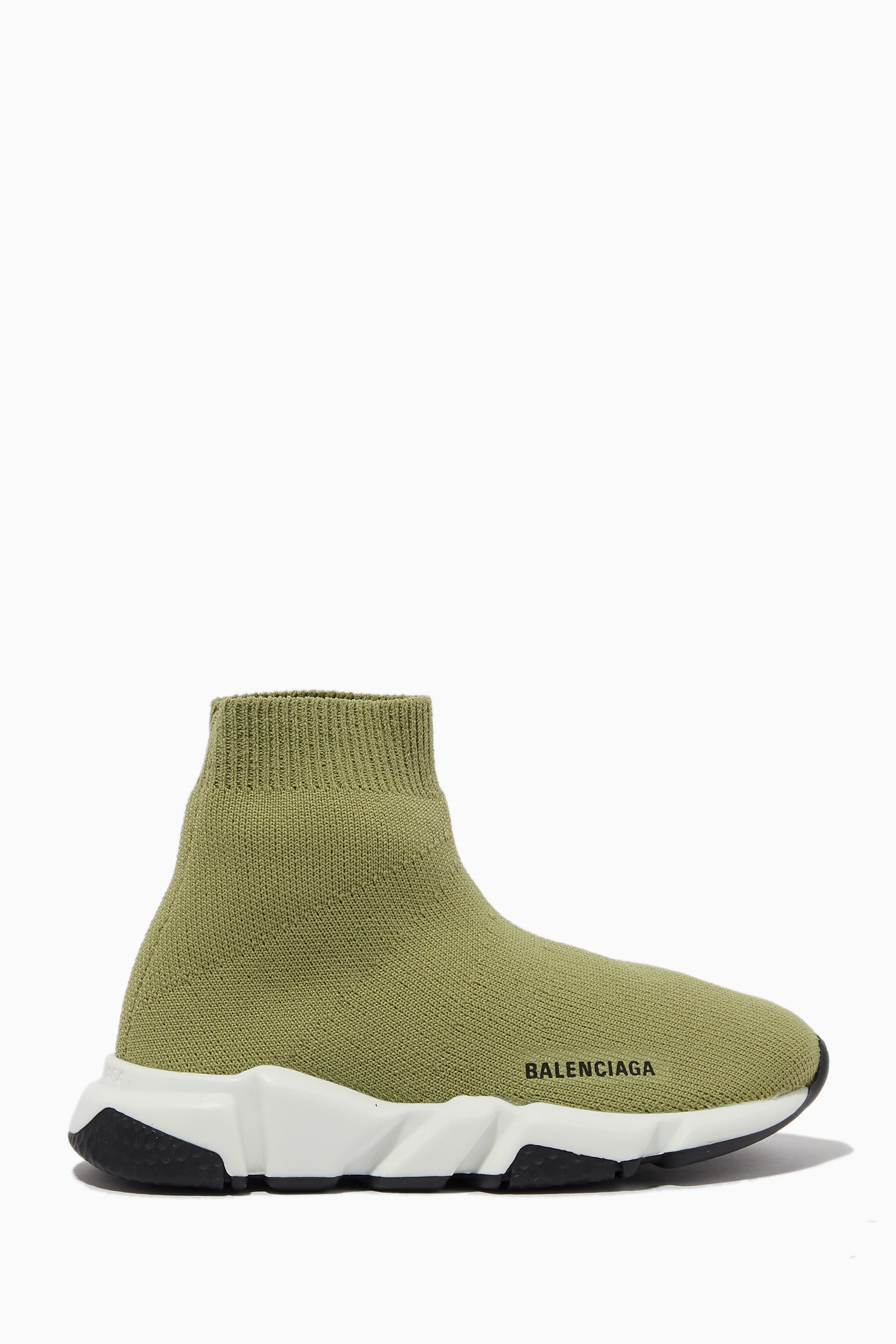Buy Balenciaga Green Speed Sneakers in Technical Knit for UNISEX