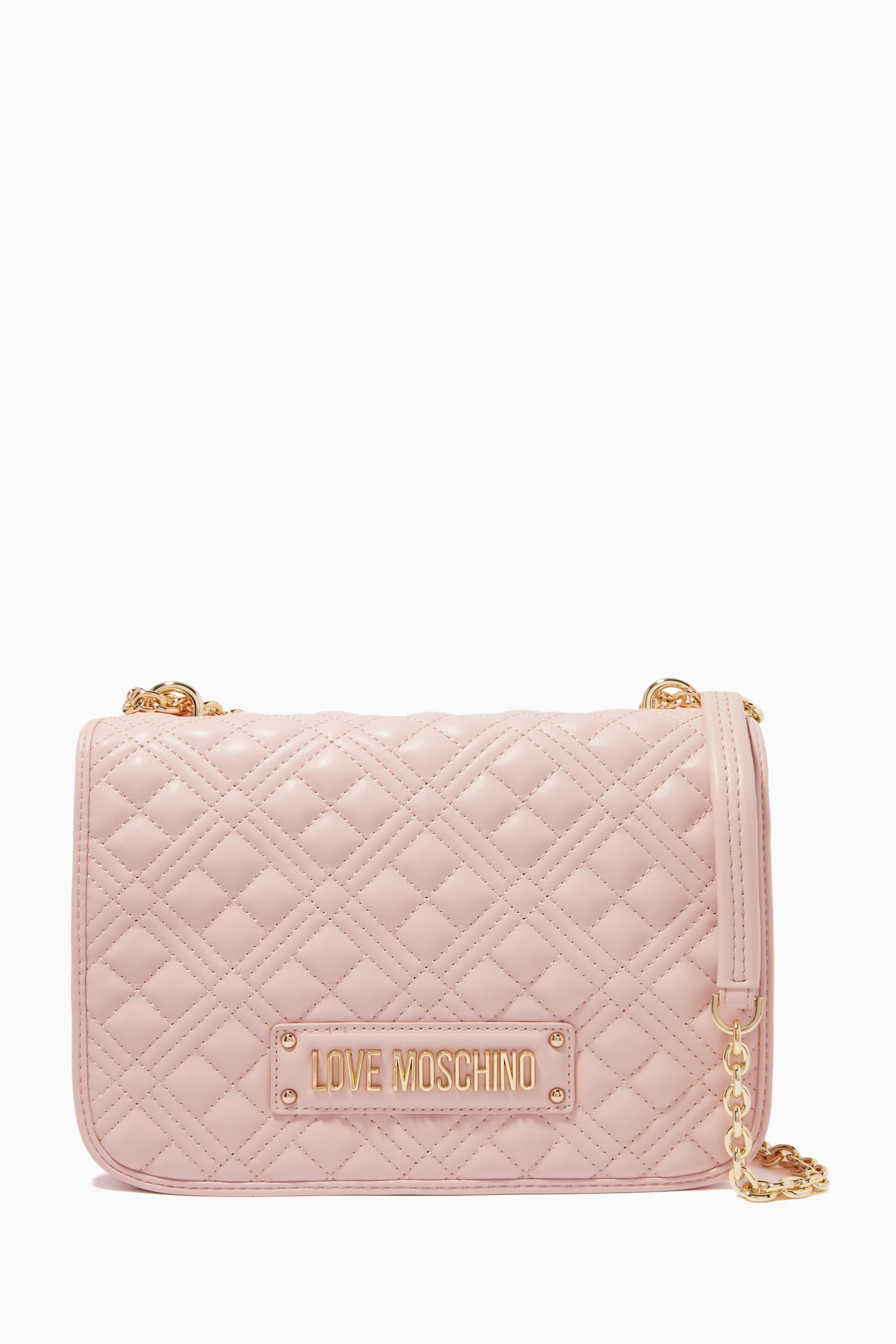 Moschino pink quilted bag store