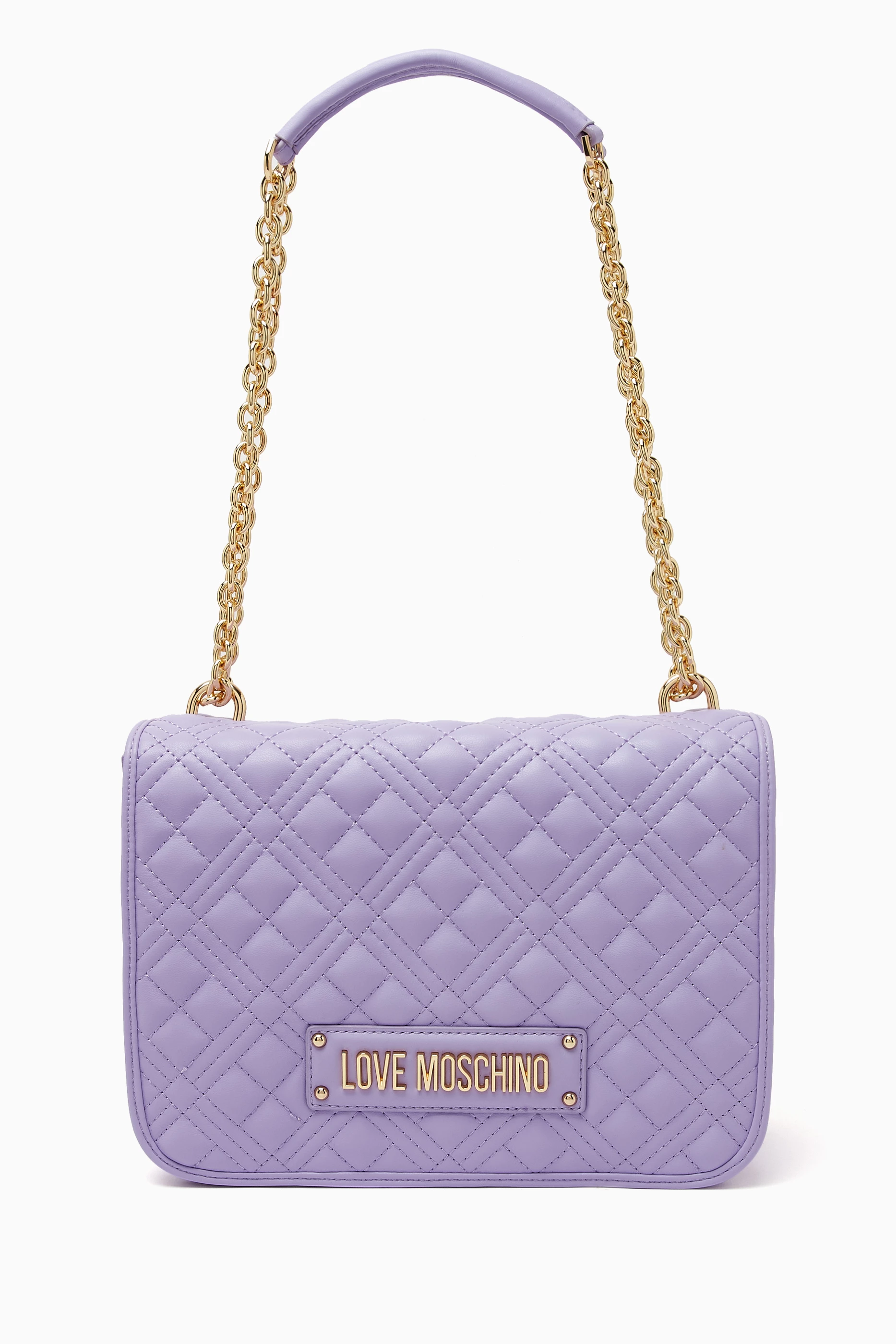 Purple discount moschino bag