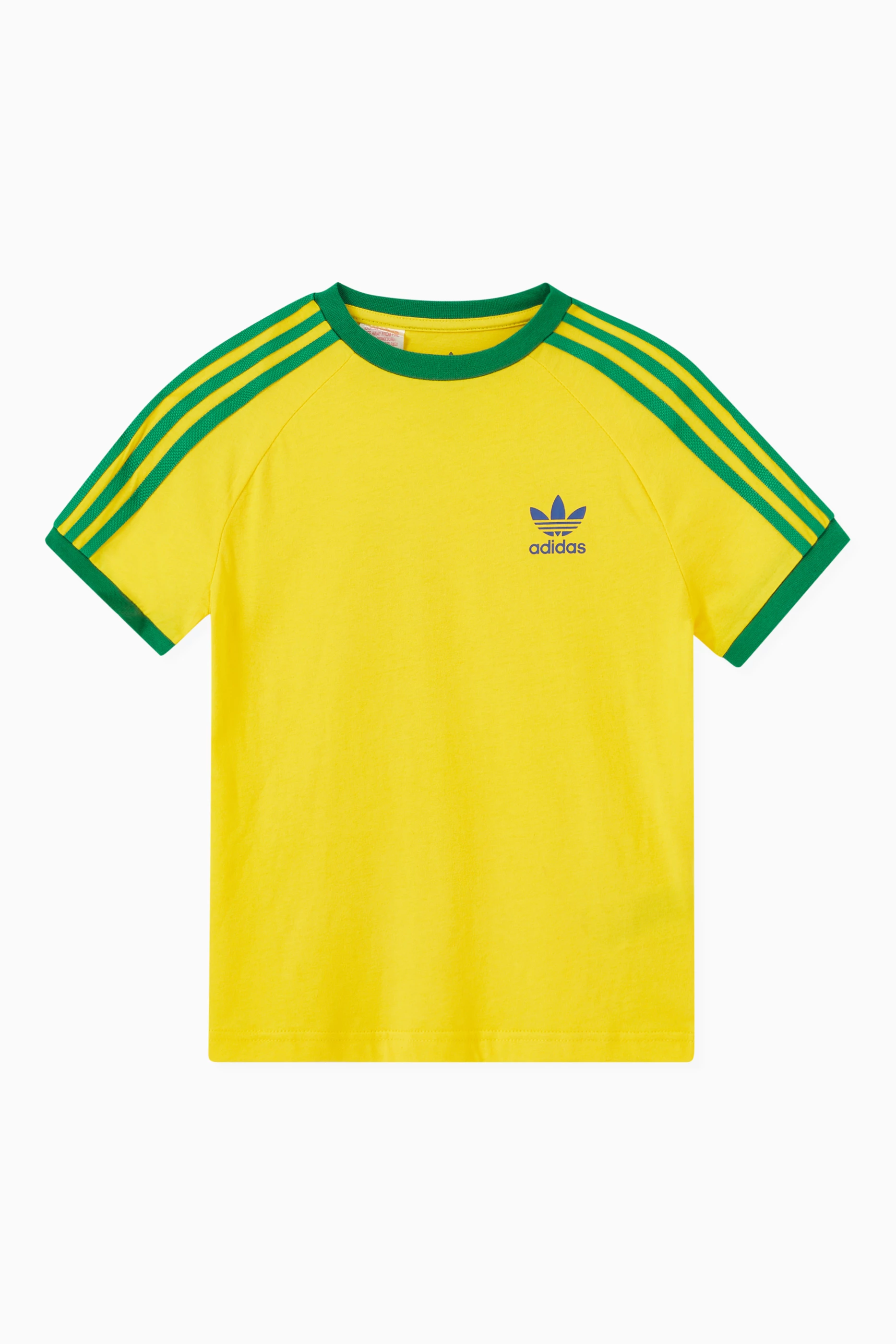 Yellow adidas t sales shirt retro