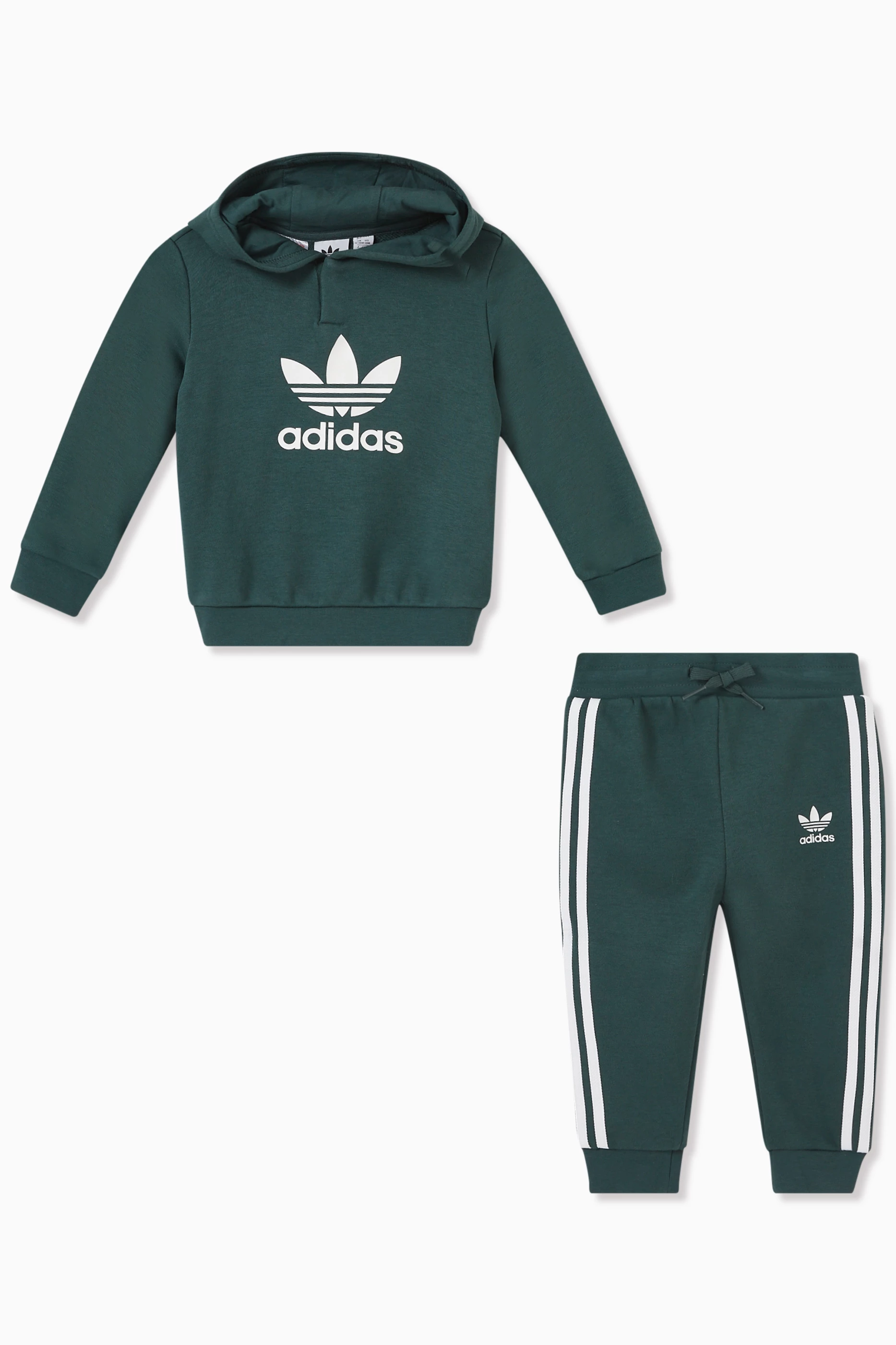 Adidas originals infant green top crew and joggers set