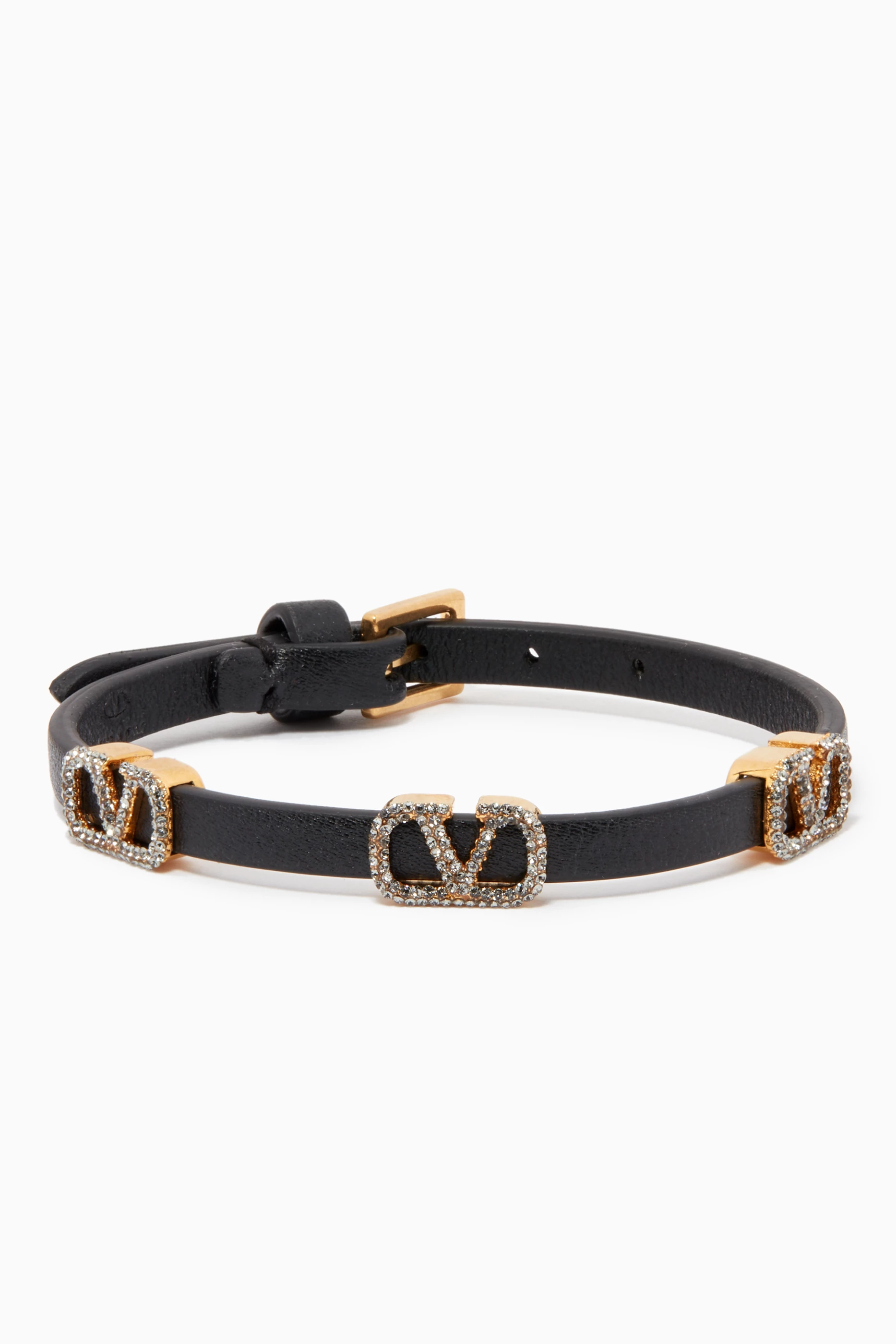 Valentino Garavani Women's Vlogo Signature Leather Bracelet