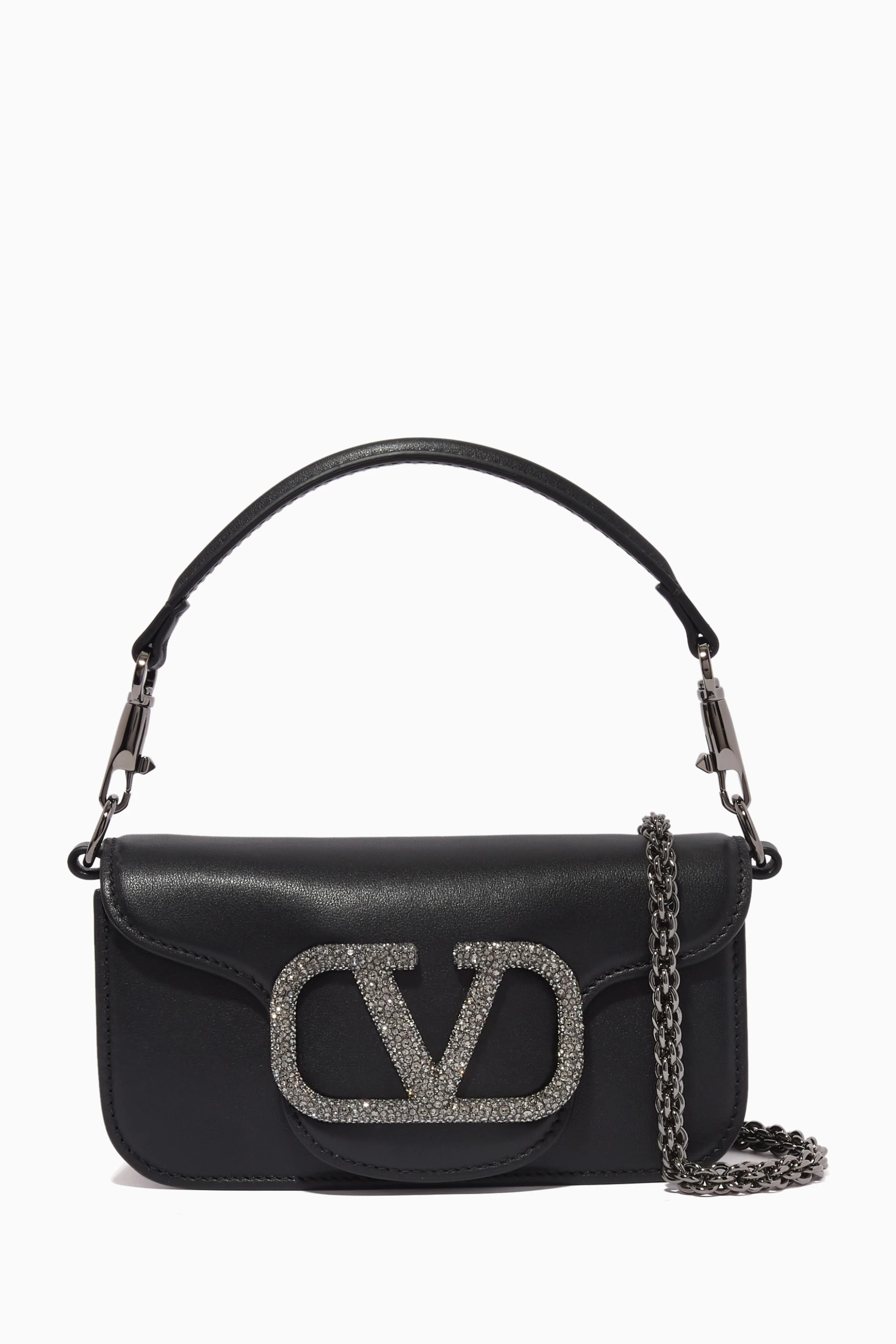 Valentino Garavani Women's Locò Small Shoulder Bag with Jewel Logo - Poudre