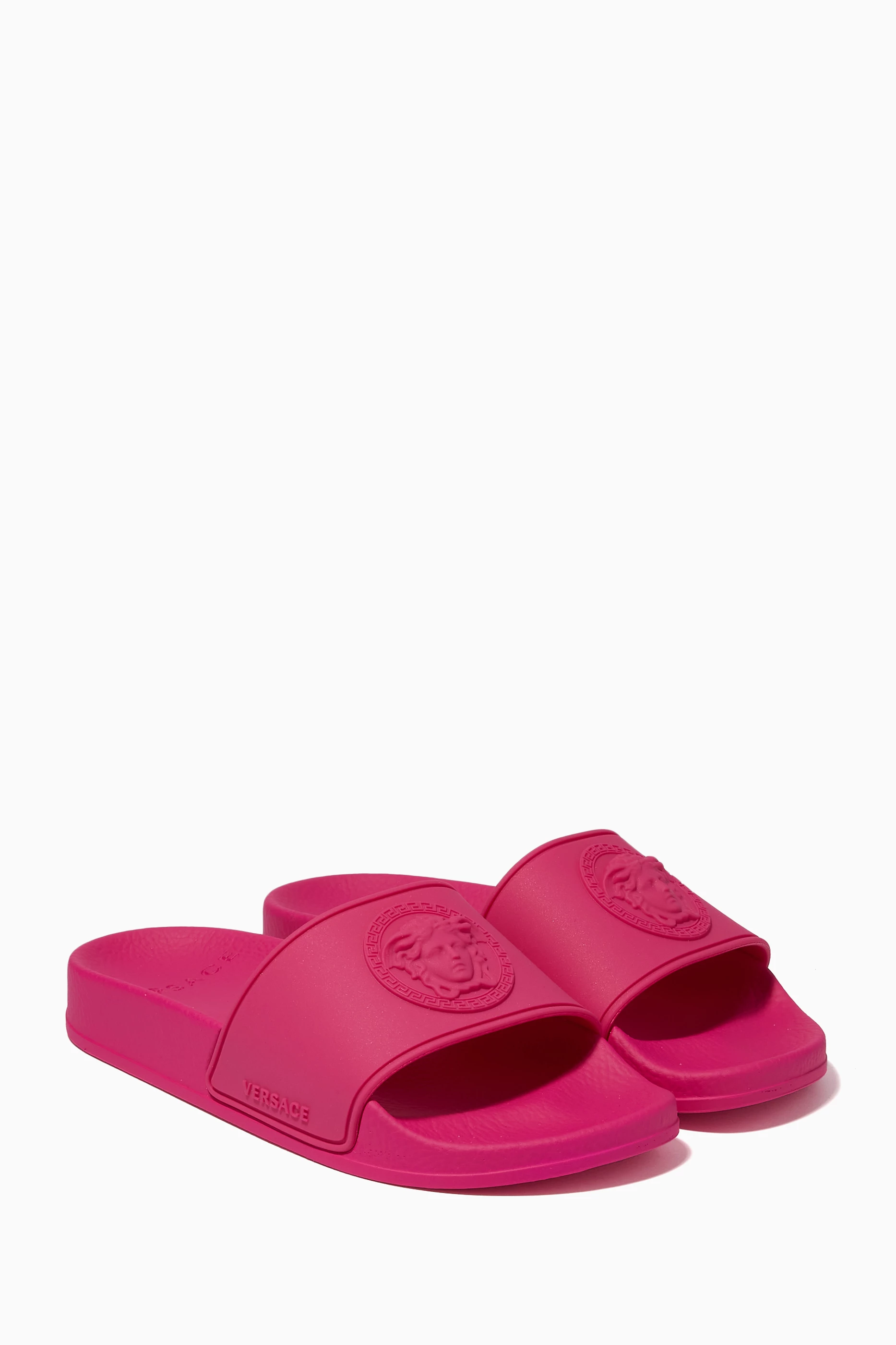 Hot pink best sale versace slides
