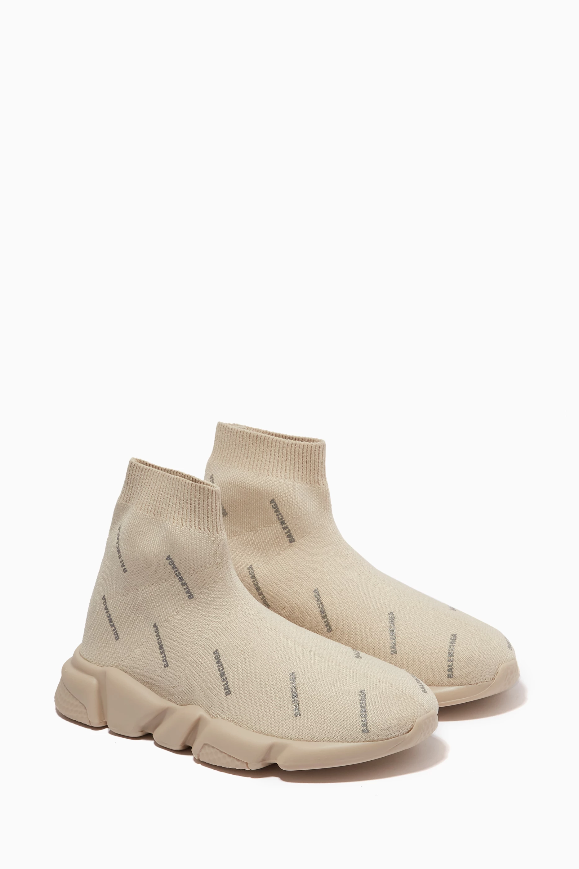 Balenciaga speed trainer womens brown discount