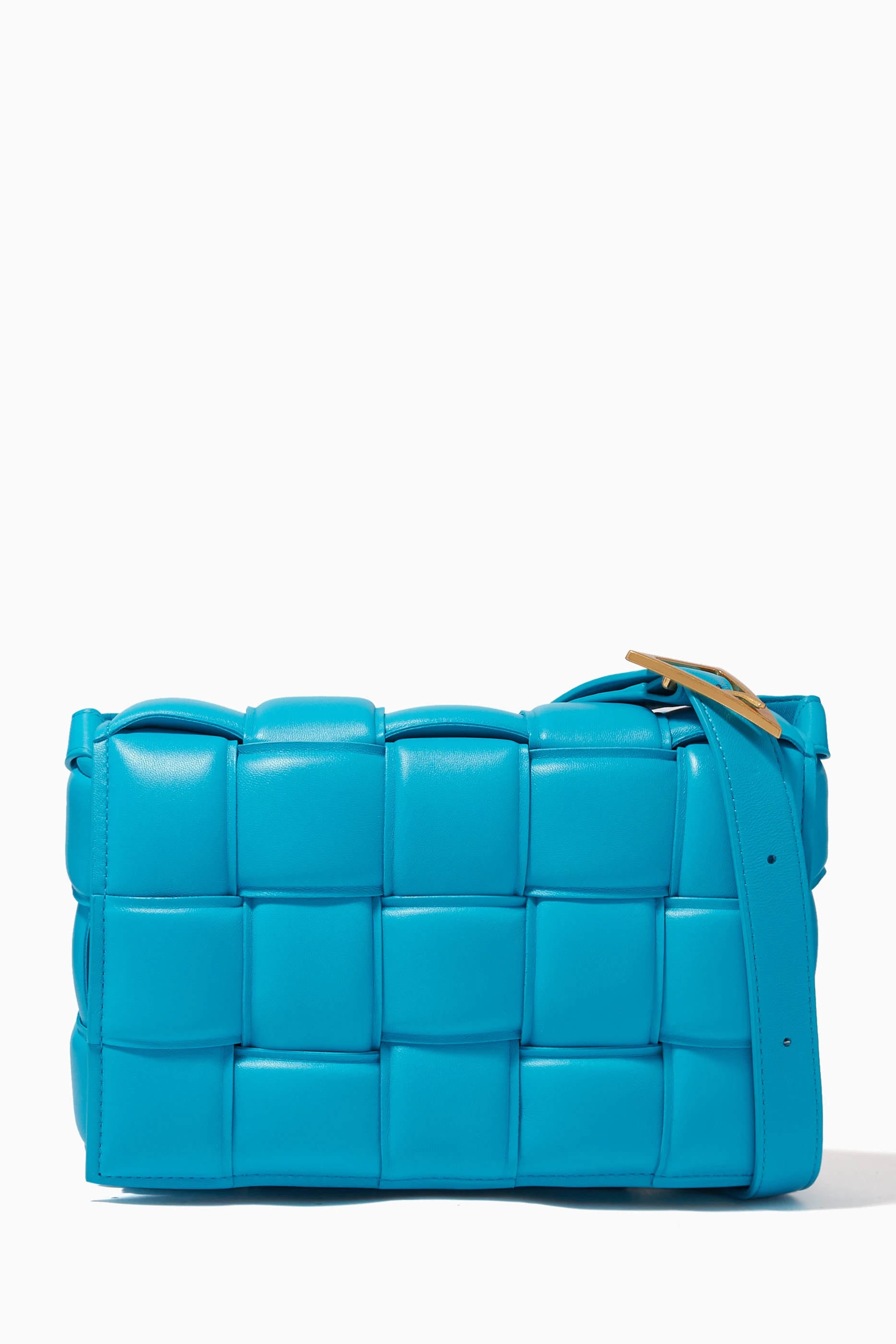 Bottega veneta padded cassette bag hotsell blue