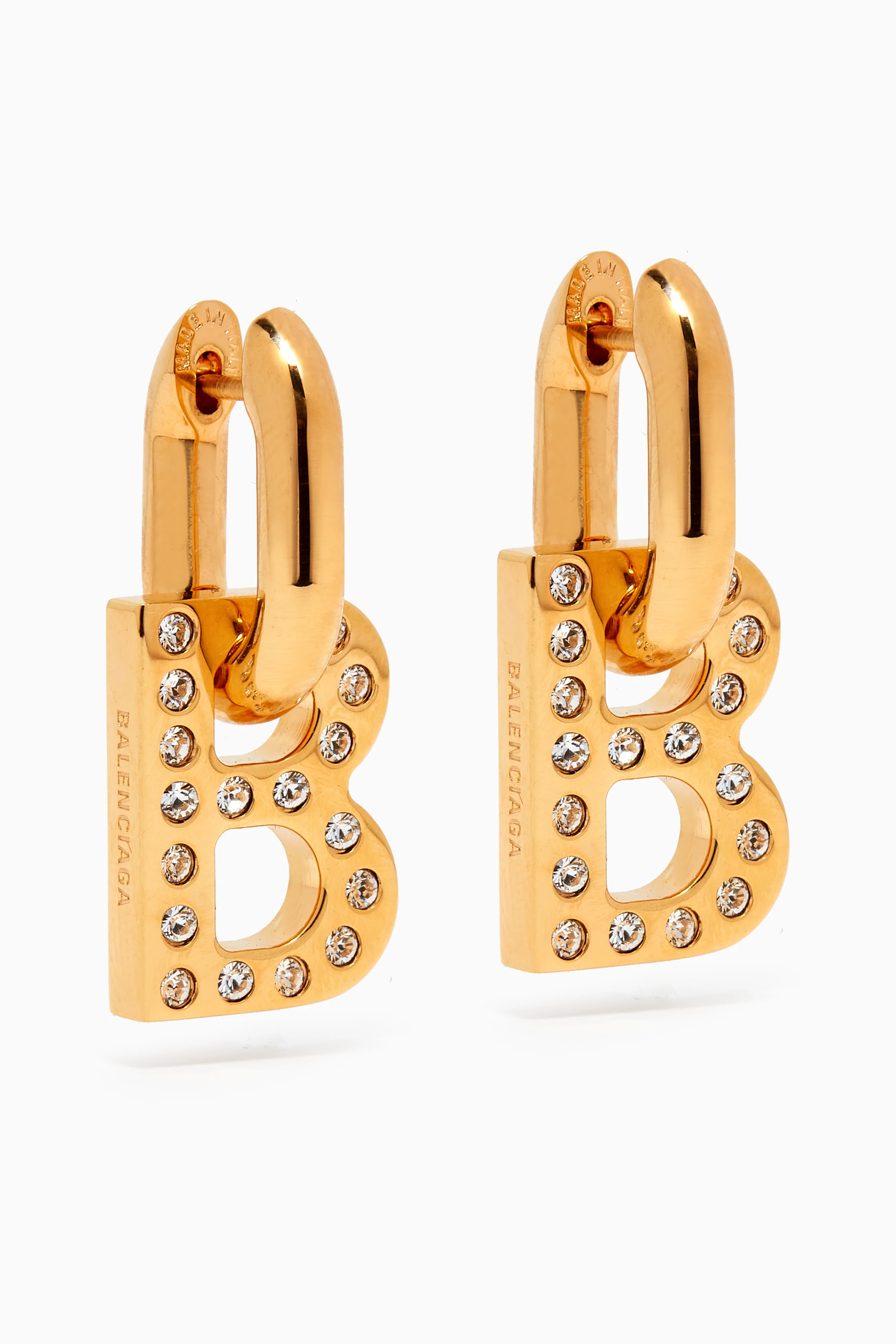 Balenciaga hotsell lock earrings