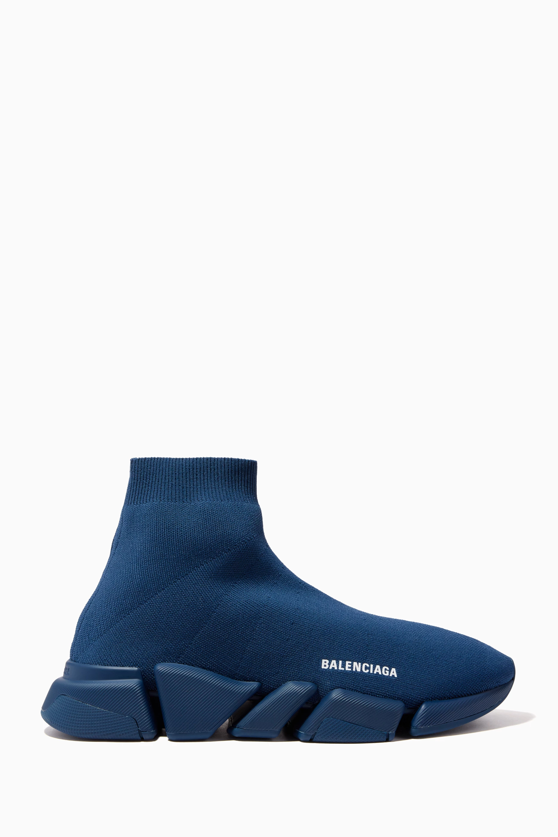 Balenciaga speed shop trainer mens blue