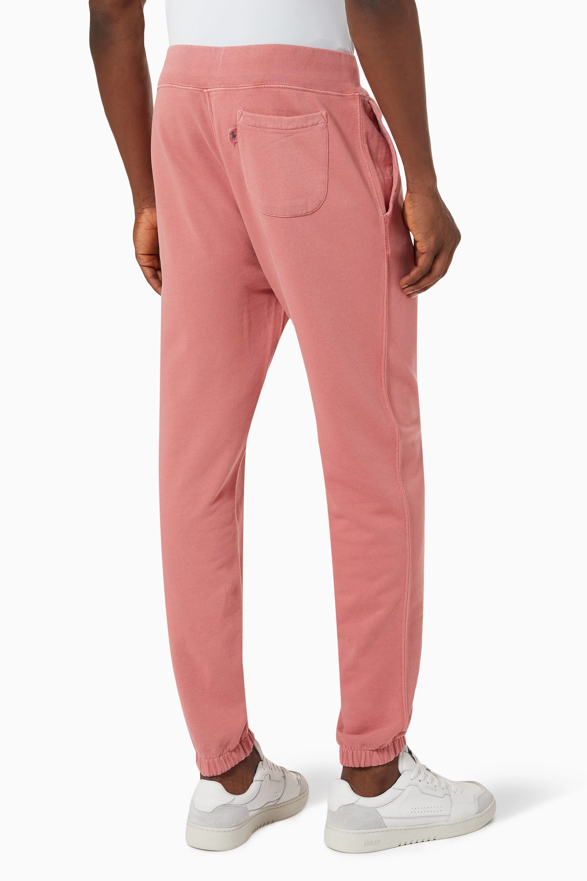 Buy Polo Ralph Lauren Pink Organic Garment dyed Sweatpants in