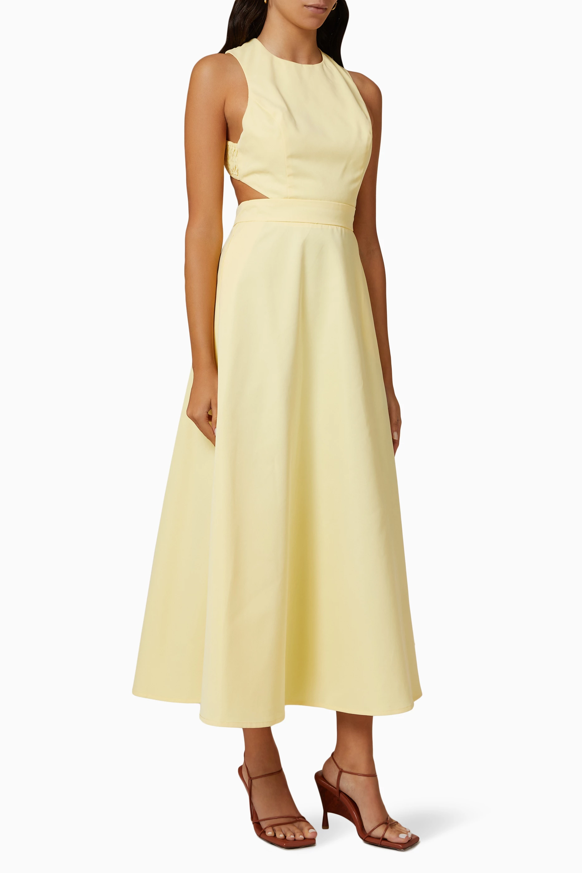 Mossman yellow dress top